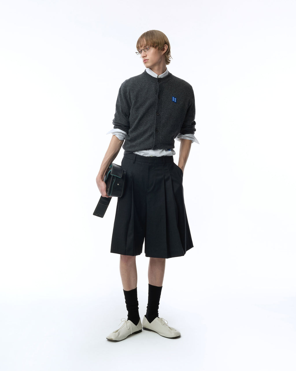Ader Error - Sig; BK Tag shorts 02 (Gray) product image 8 | TRAB K-Fashion Australia