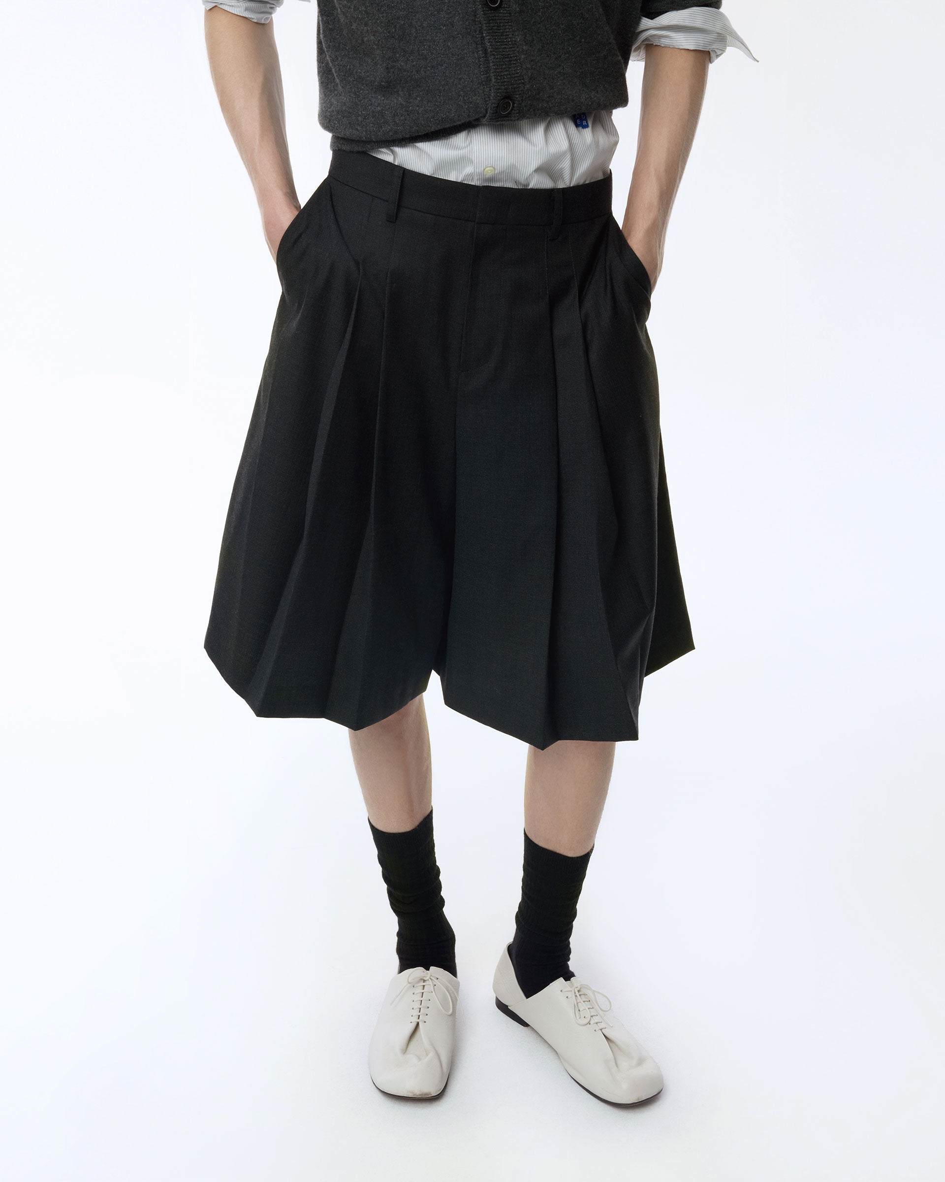 Ader Error - Sig; BK Tag shorts 02 (Gray) product image 10 | TRAB K-Fashion Australia