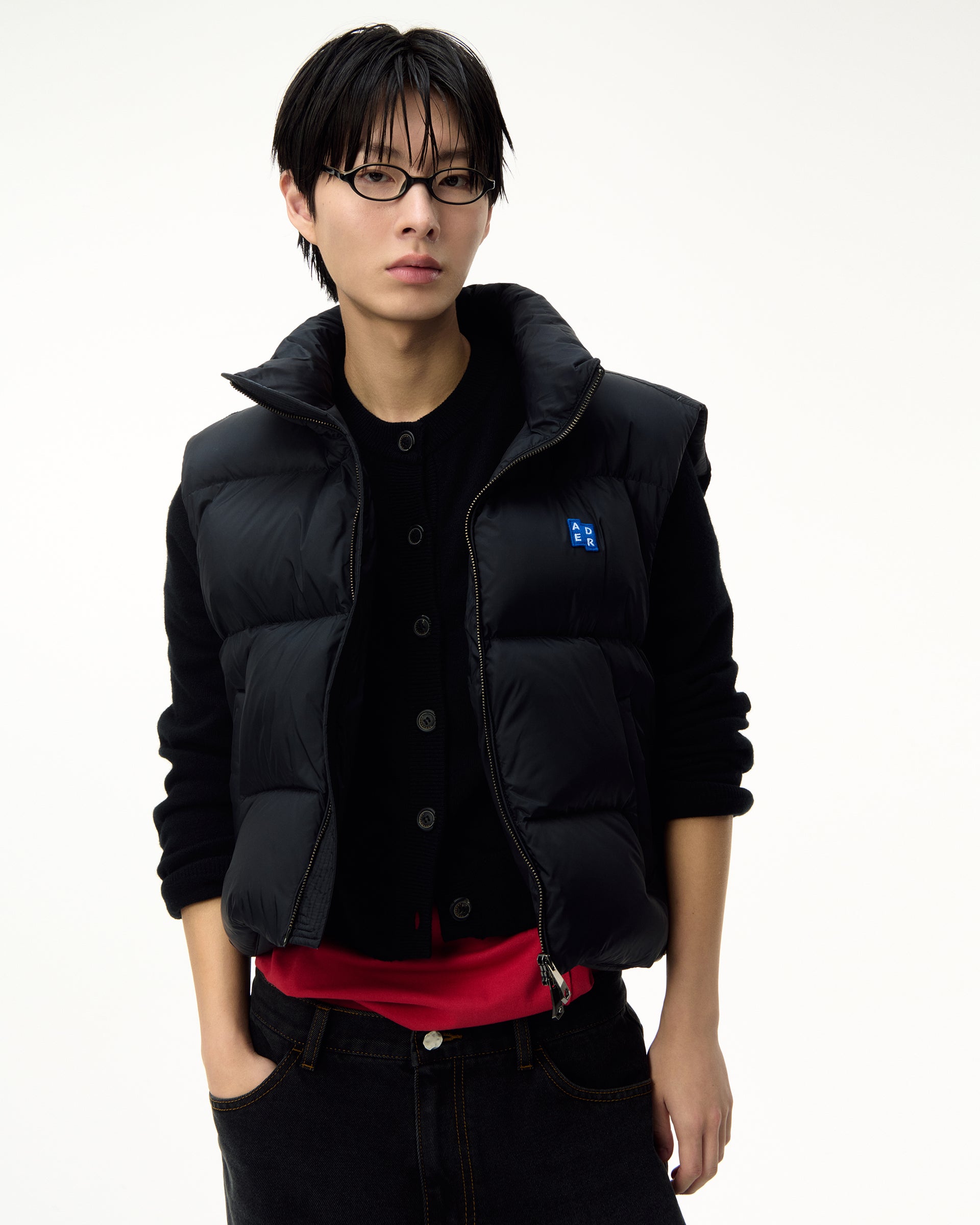 Ader Error - Sig; BL Tag puffer vest 01 (Noir) product image 11 | TRAB K-Fashion Australia