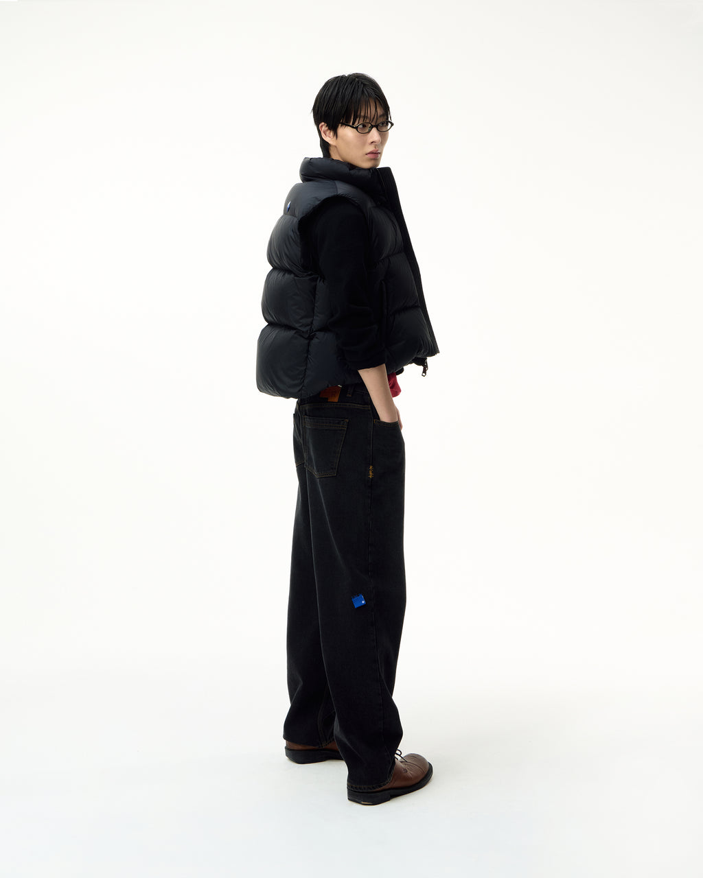 Ader Error - Sig; BL Tag puffer vest 01 (Noir) product image 12 | TRAB K-Fashion Australia