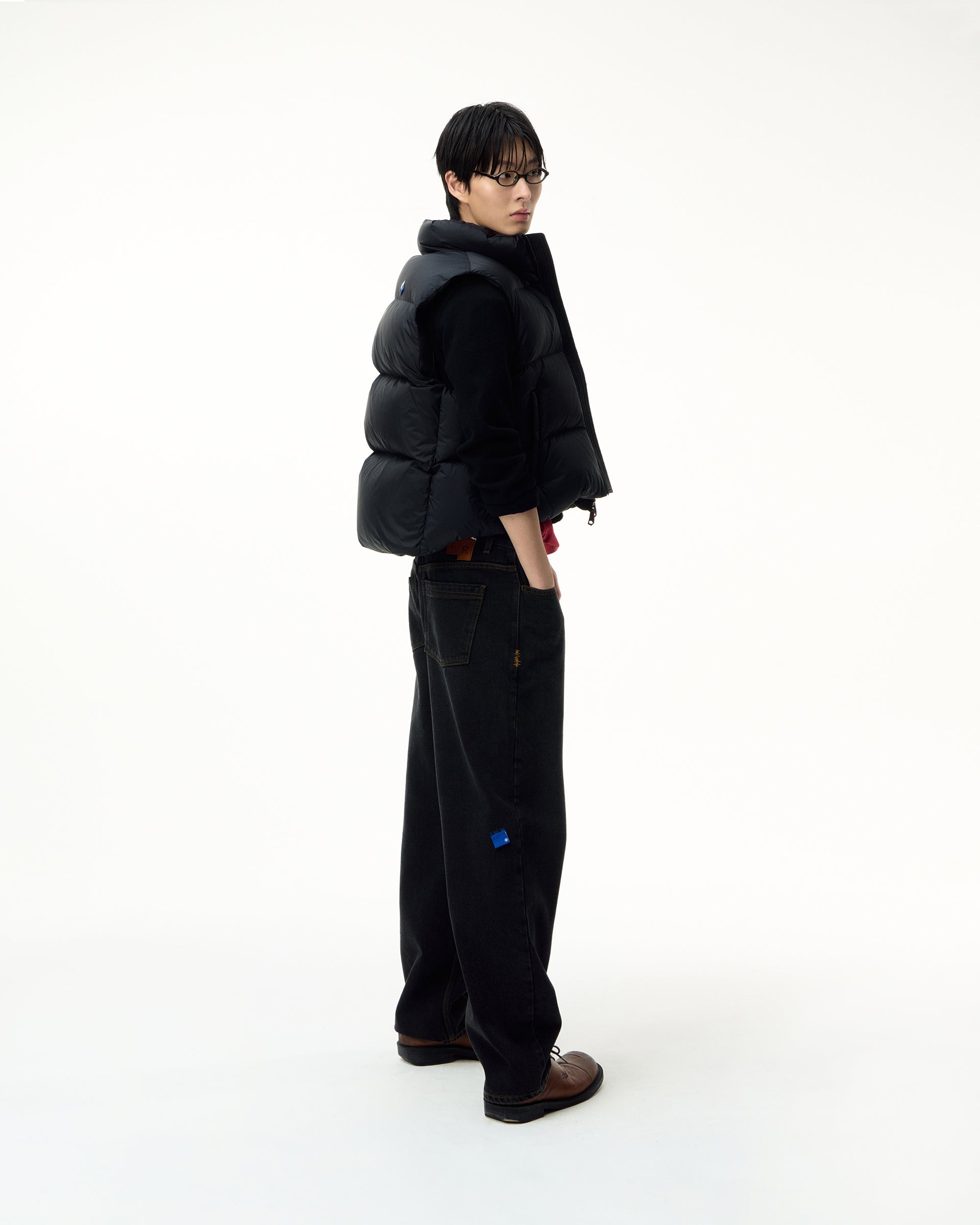 Ader Error - Sig; BL Tag puffer vest 01 (Noir) product image 12 | TRAB K-Fashion Australia