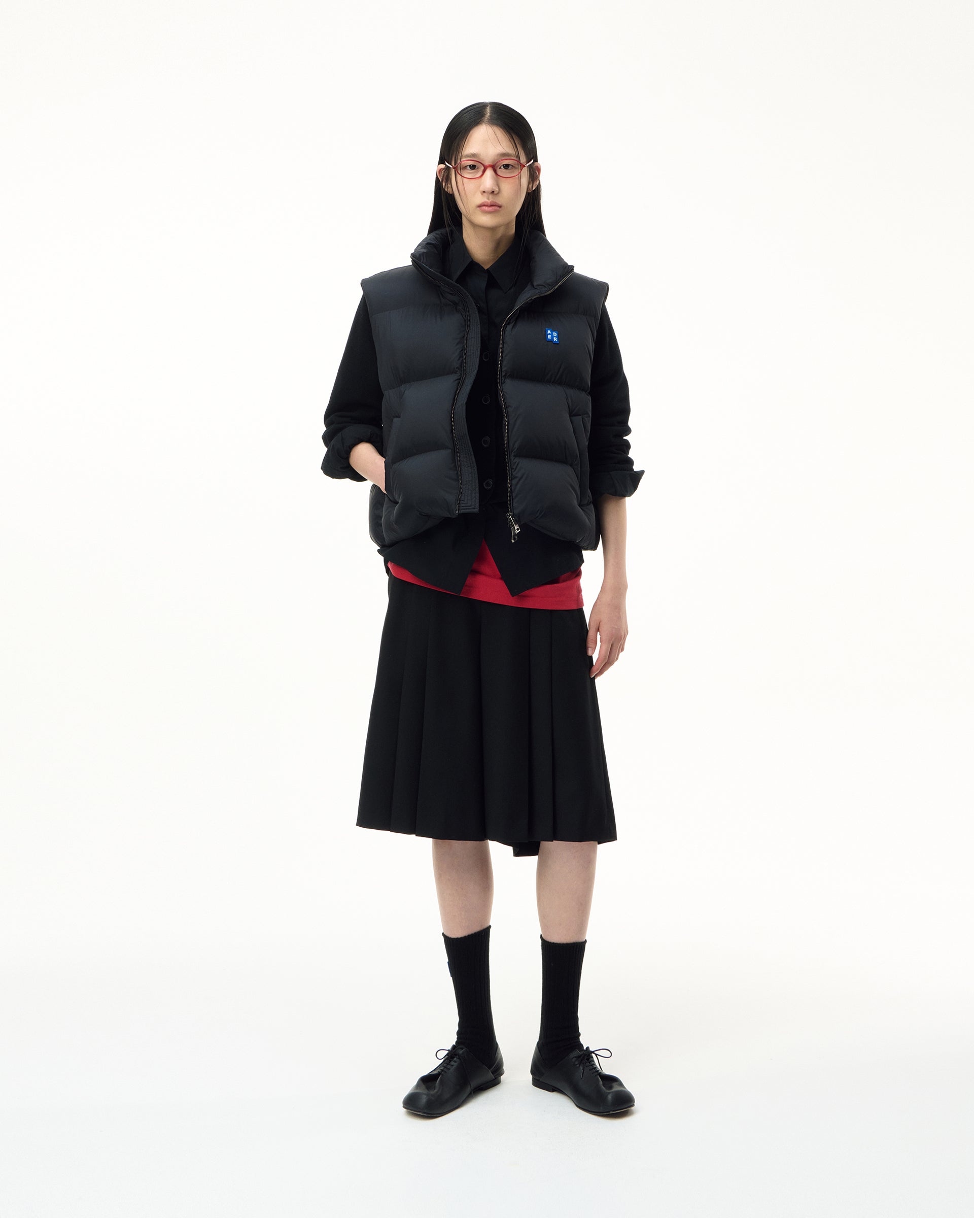 Ader Error - Sig; BL Tag puffer vest 01 (Noir) product image 8 | TRAB K-Fashion Australia
