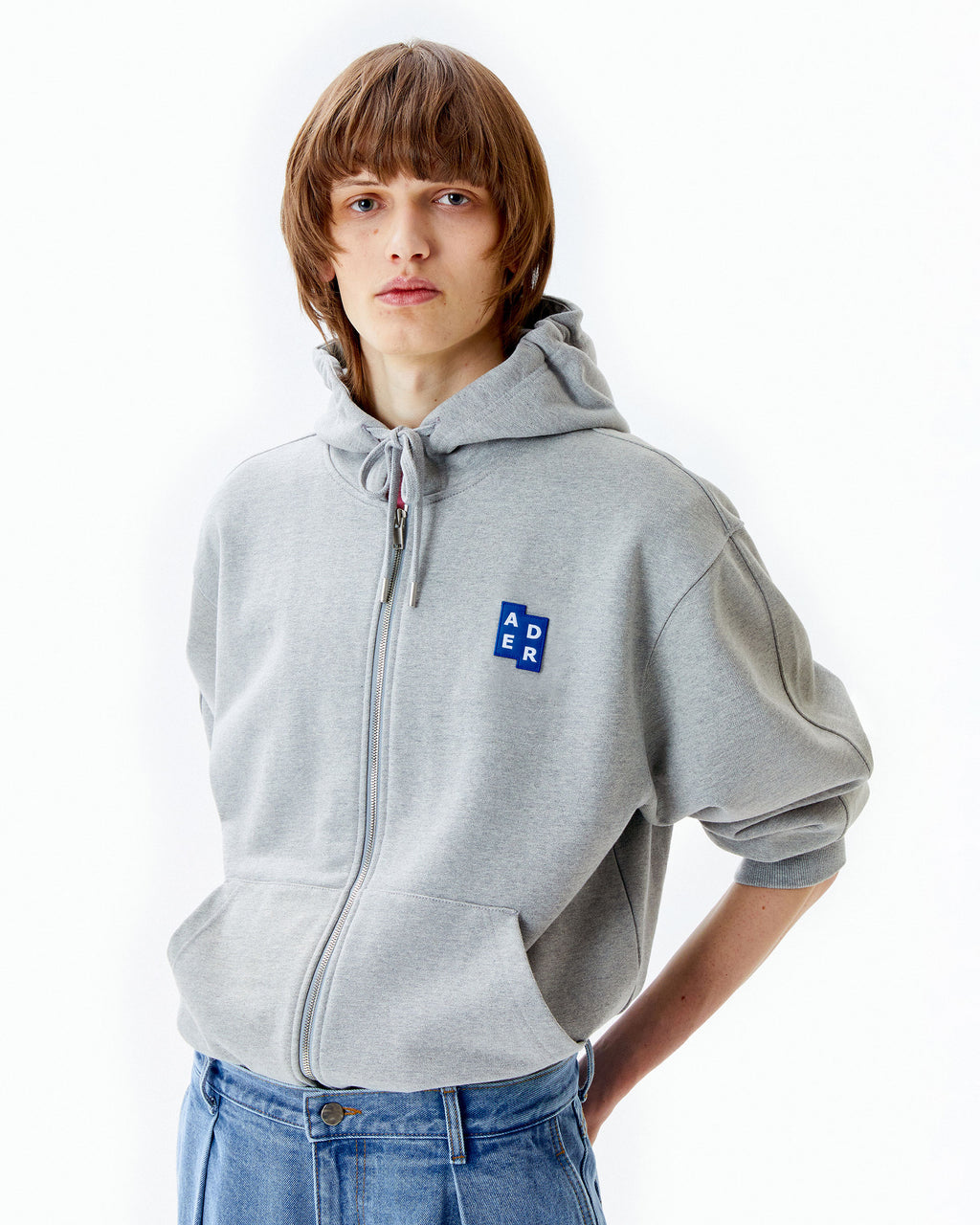Ader Error - Sig; BL Tag hoodie zip-up 02 (Grey) product image 13 | TRAB K-Fashion Australia