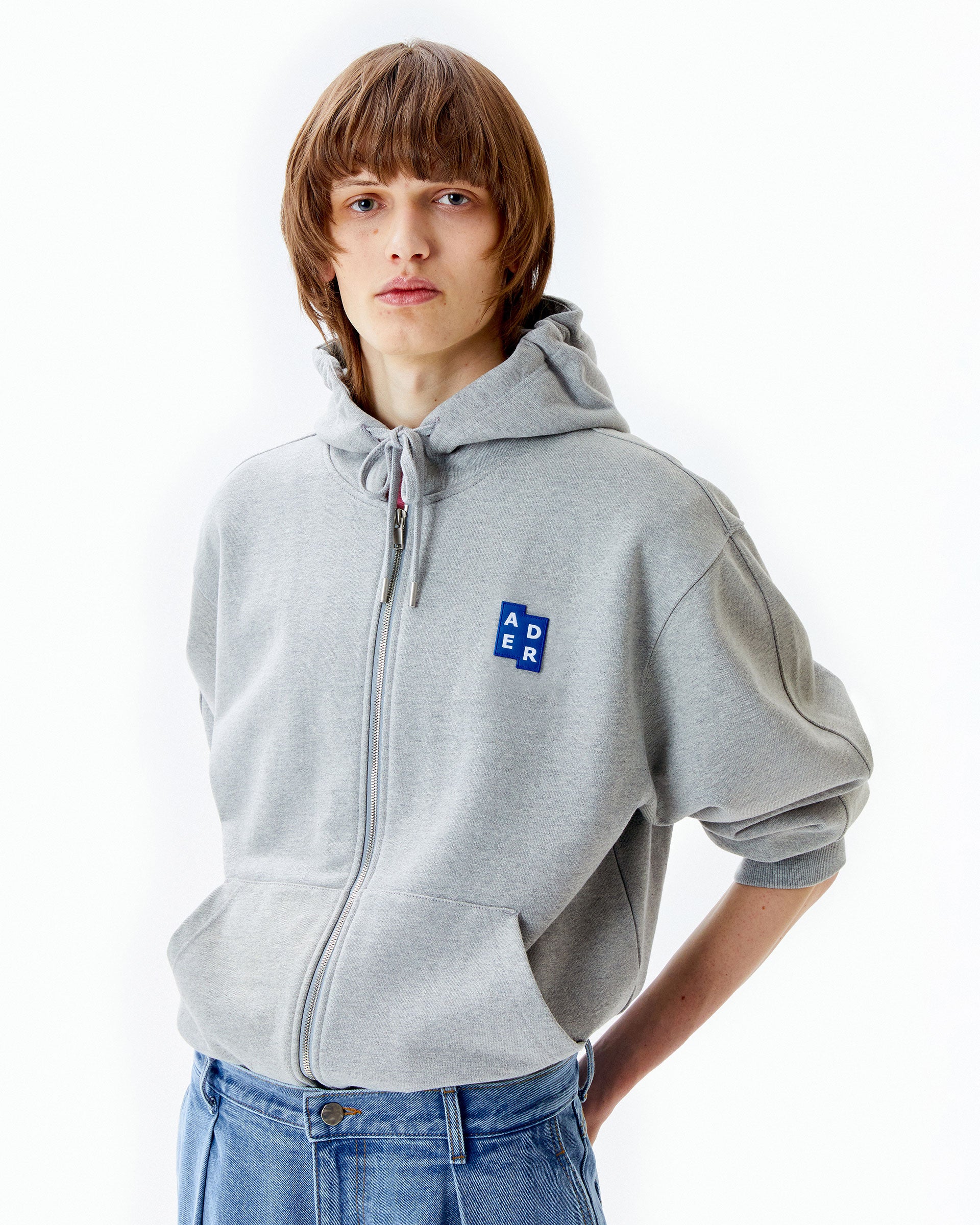 Ader Error - Sig; BL Tag hoodie zip-up 02 (Grey) product image 13 | TRAB K-Fashion Australia
