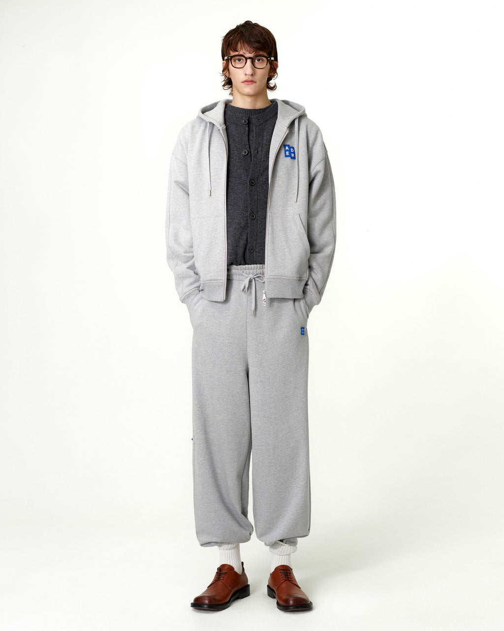 Ader Error - Sig; BL Tag hoodie zip-up 02 (Grey) product image 14 | TRAB K-Fashion Australia