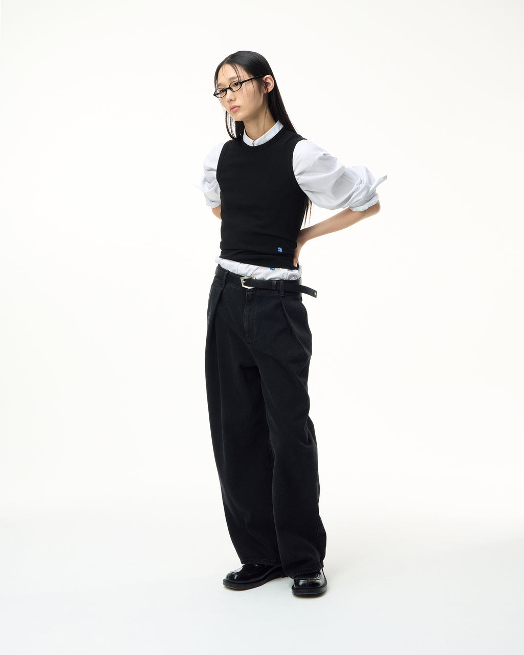 Ader Error - Sig; SV Tag jeans 02 (Noir) product image 1 | TRAB K-Fashion Australia