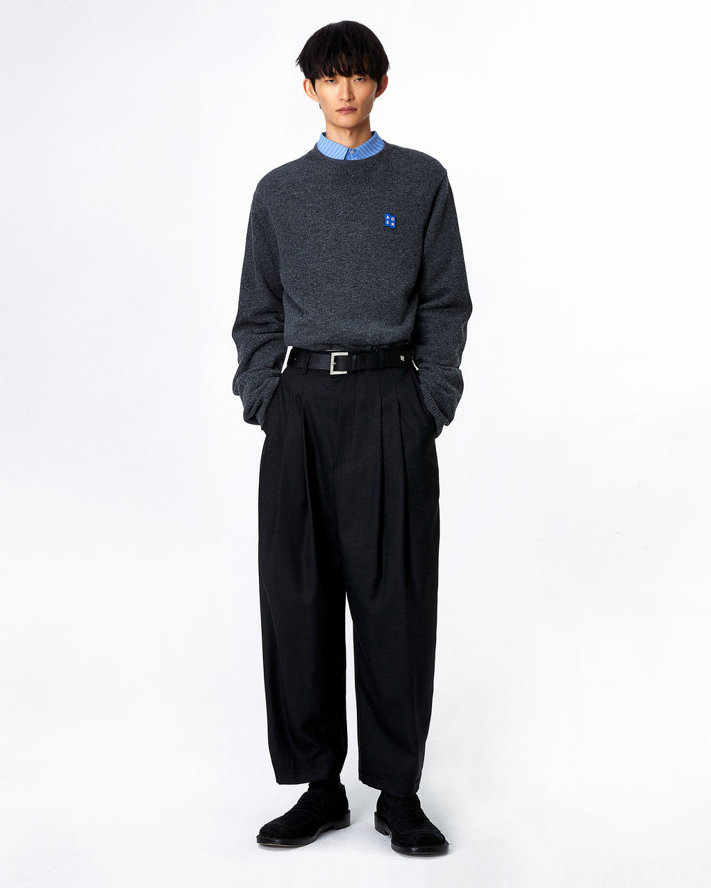 Ader Error - Sig; BL Tag knit 01 (Charcoal) product image 8 | TRAB K-Fashion Australia