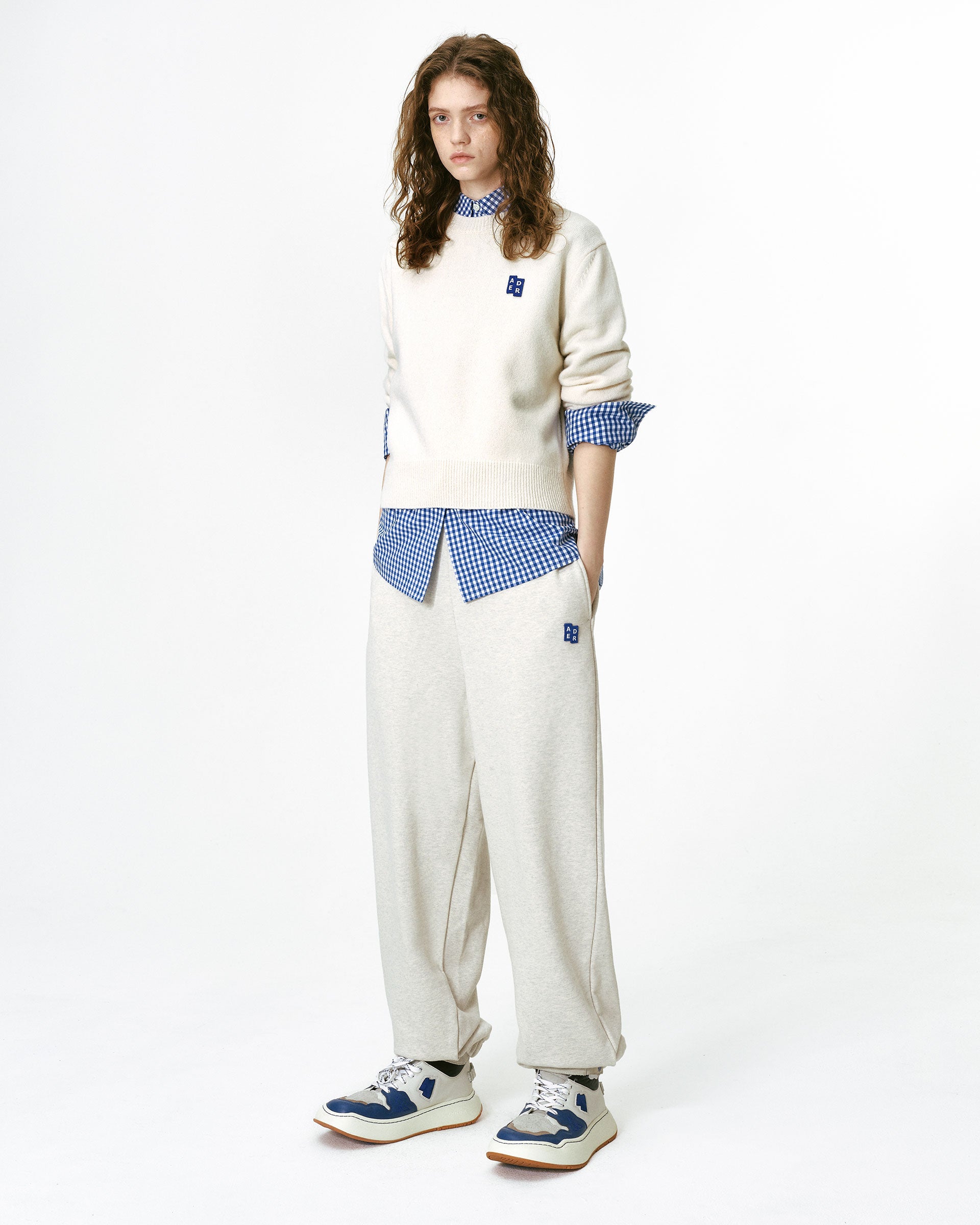 Ader Error - Sig; BL Tag knit 01 (Oatmeal) product image 1 | TRAB K-Fashion Australia