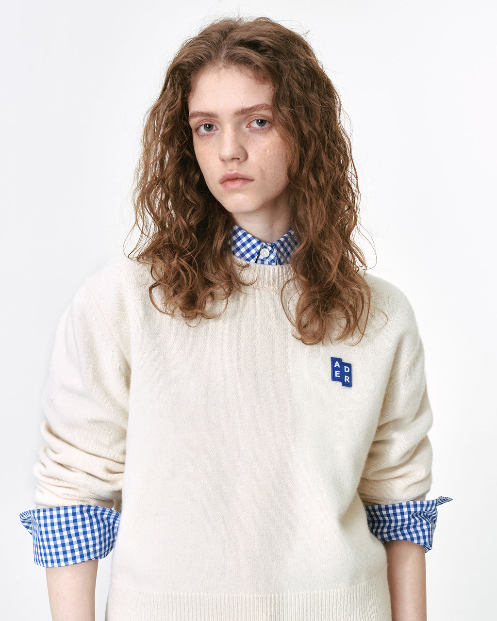 Ader Error - Sig; BL Tag knit 01 (Oatmeal) product image 2 | TRAB K-Fashion Australia