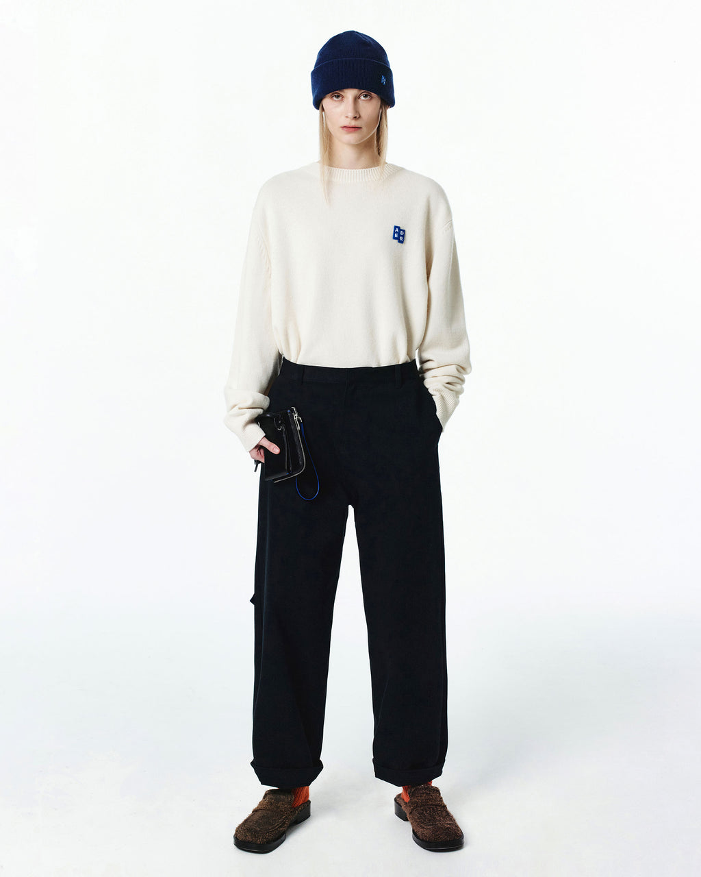 Ader Error - Sig; BL Tag knit 01 (Oatmeal) product image 3 | TRAB K-Fashion Australia
