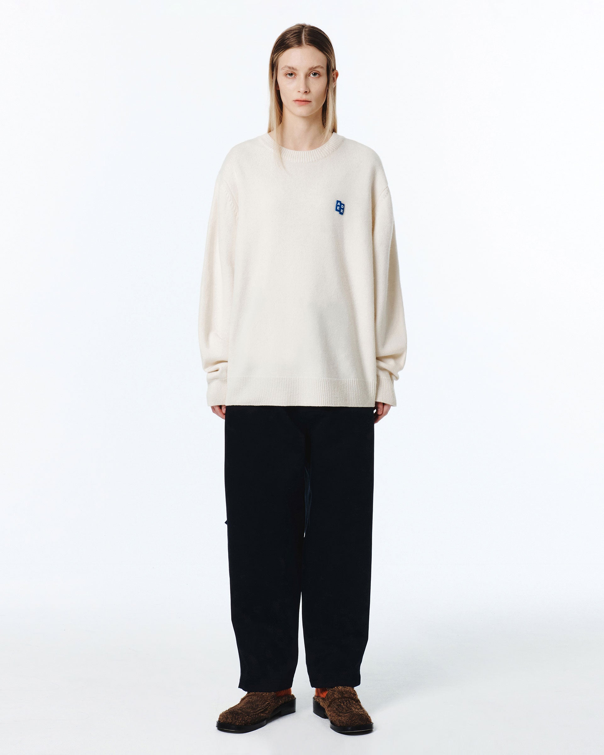 Ader Error - Sig; BL Tag knit 01 (Oatmeal) product image 5 | TRAB K-Fashion Australia