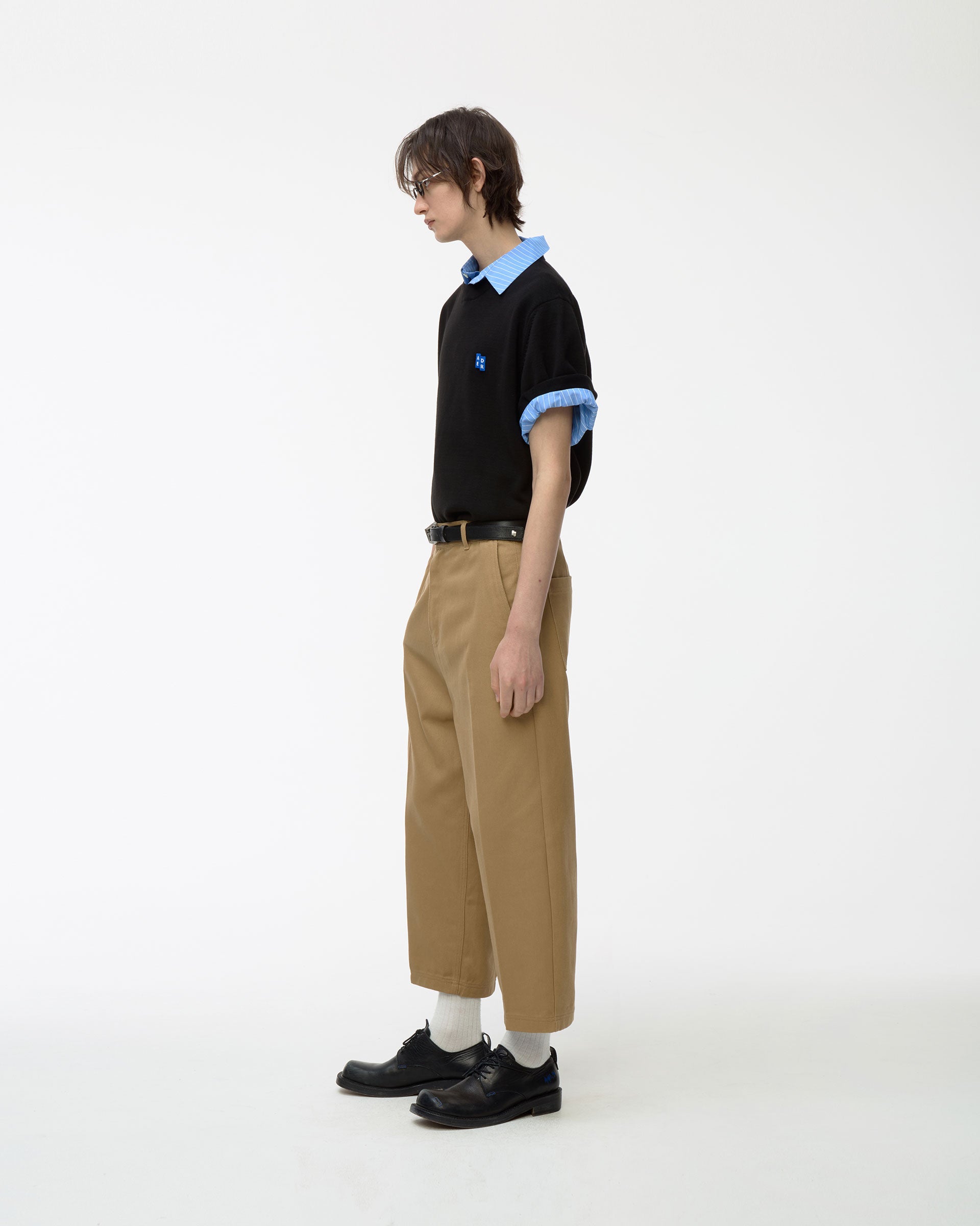 Ader Error - Sig; BL Tag half sleeve knit 01 (Noir) product image 9 | TRAB K-Fashion Australia