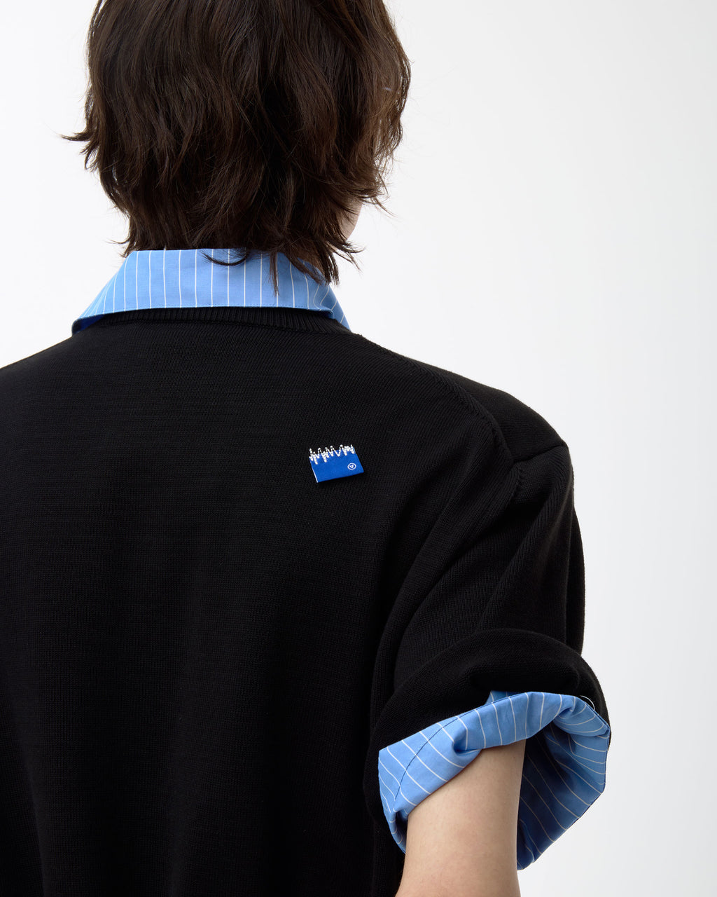 Ader Error - Sig; BL Tag half sleeve knit 01 (Noir) product image 13 | TRAB K-Fashion Australia