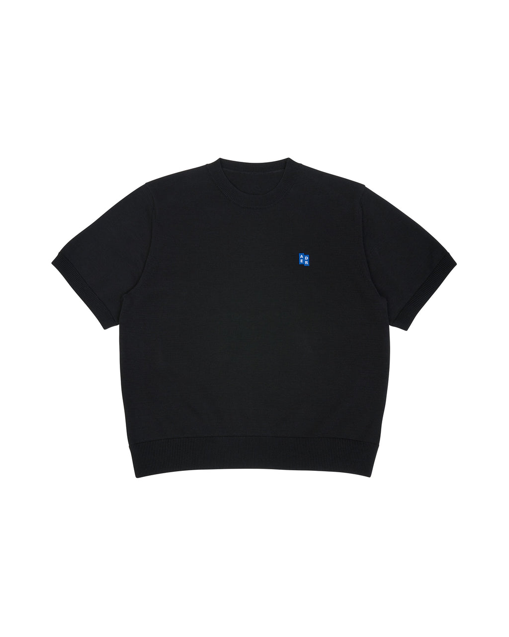 Ader Error - Sig; BL Tag half sleeve knit 01 (Noir) product image 6 | TRAB K-Fashion Australia