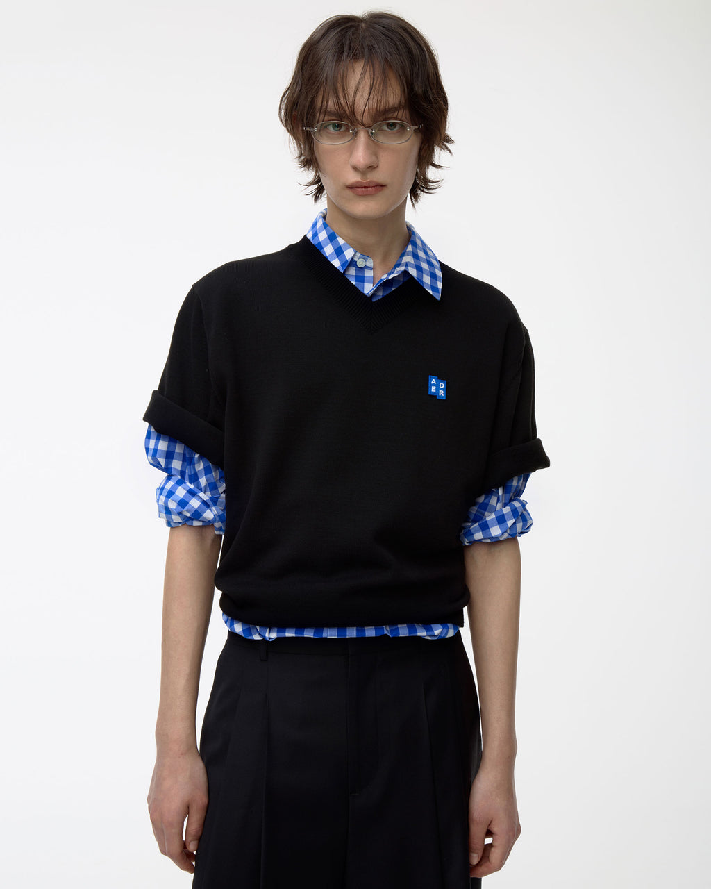 Ader Error - Sig; BL Tag half sleeve knit 02 (Noir) product image 16 | TRAB K-Fashion Australia