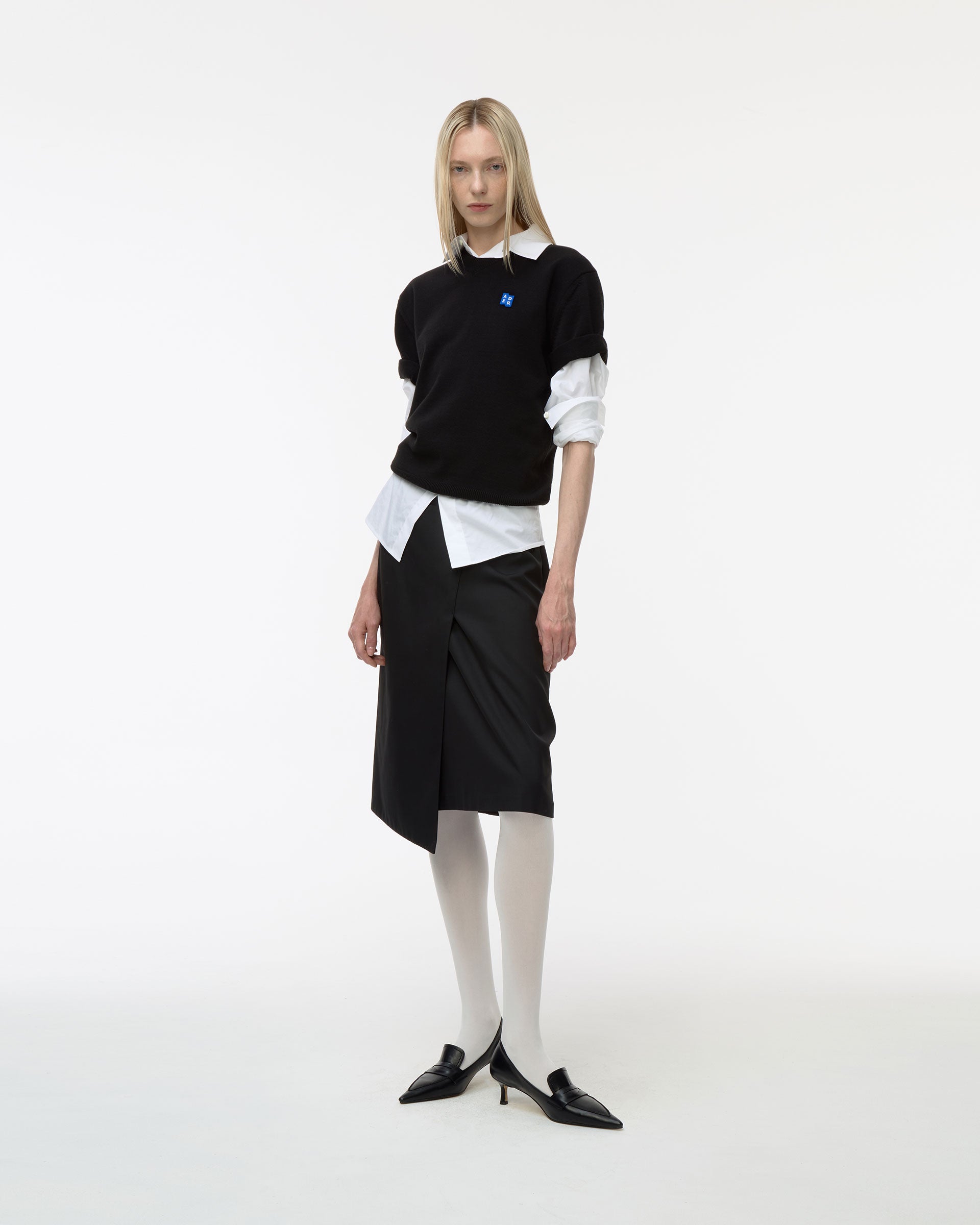 Ader Error - Sig; BL Tag half sleeve knit 02 (Noir) product image 4 | TRAB K-Fashion Australia