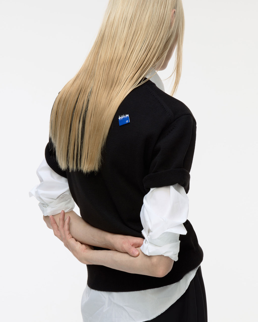 Ader Error - Sig; BL Tag half sleeve knit 02 (Noir) product image 9 | TRAB K-Fashion Australia