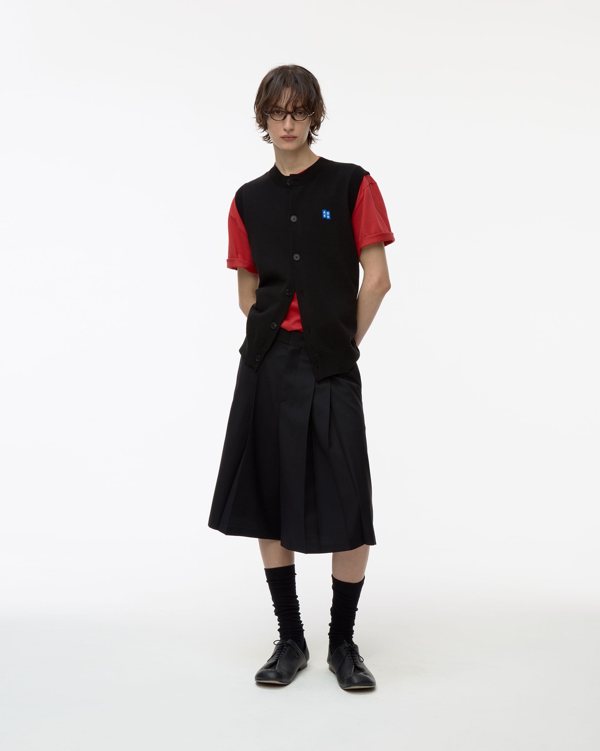 Ader Error - Sig; BL Tag knit vest 02 (Noir) product image 14 | TRAB K-Fashion Australia