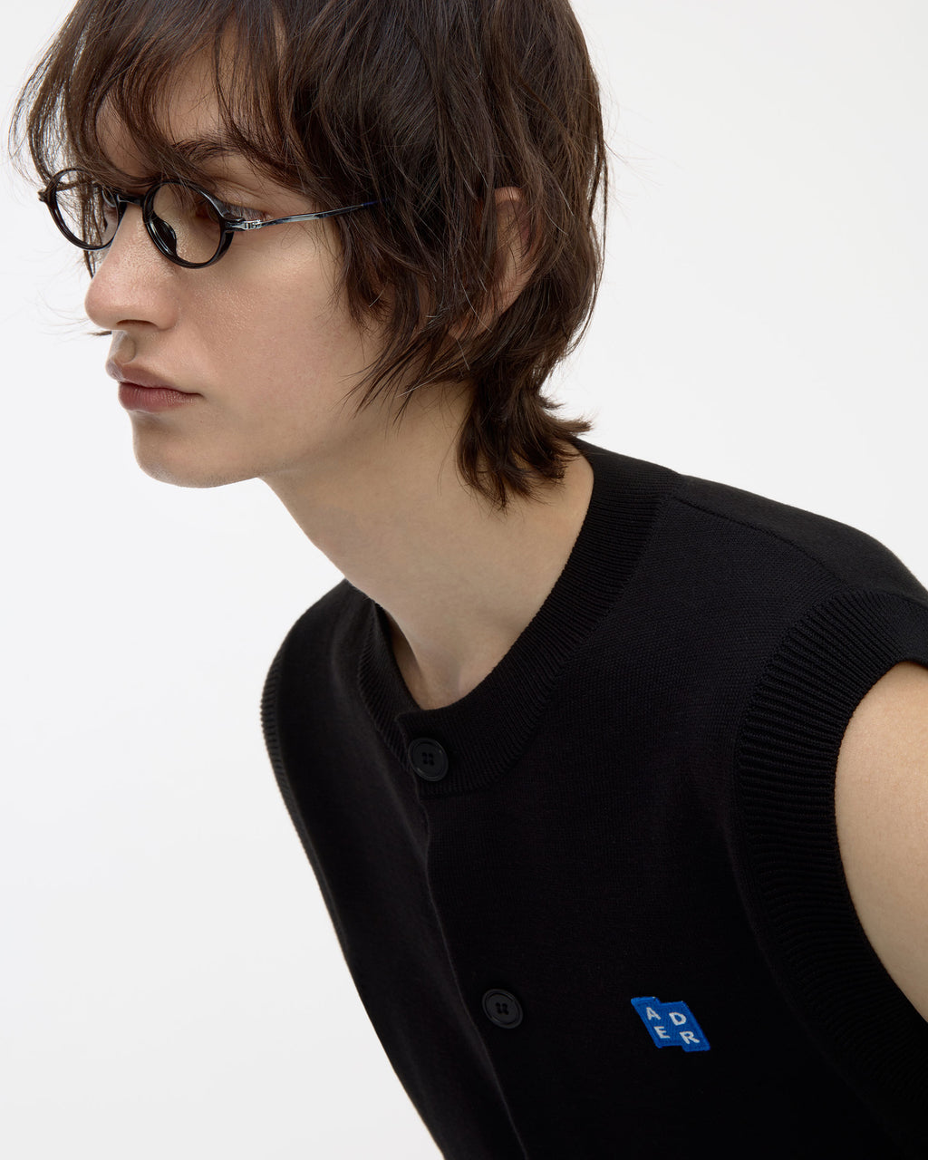Ader Error - Sig; BL Tag knit vest 02 (Noir) product image 22 | TRAB K-Fashion Australia