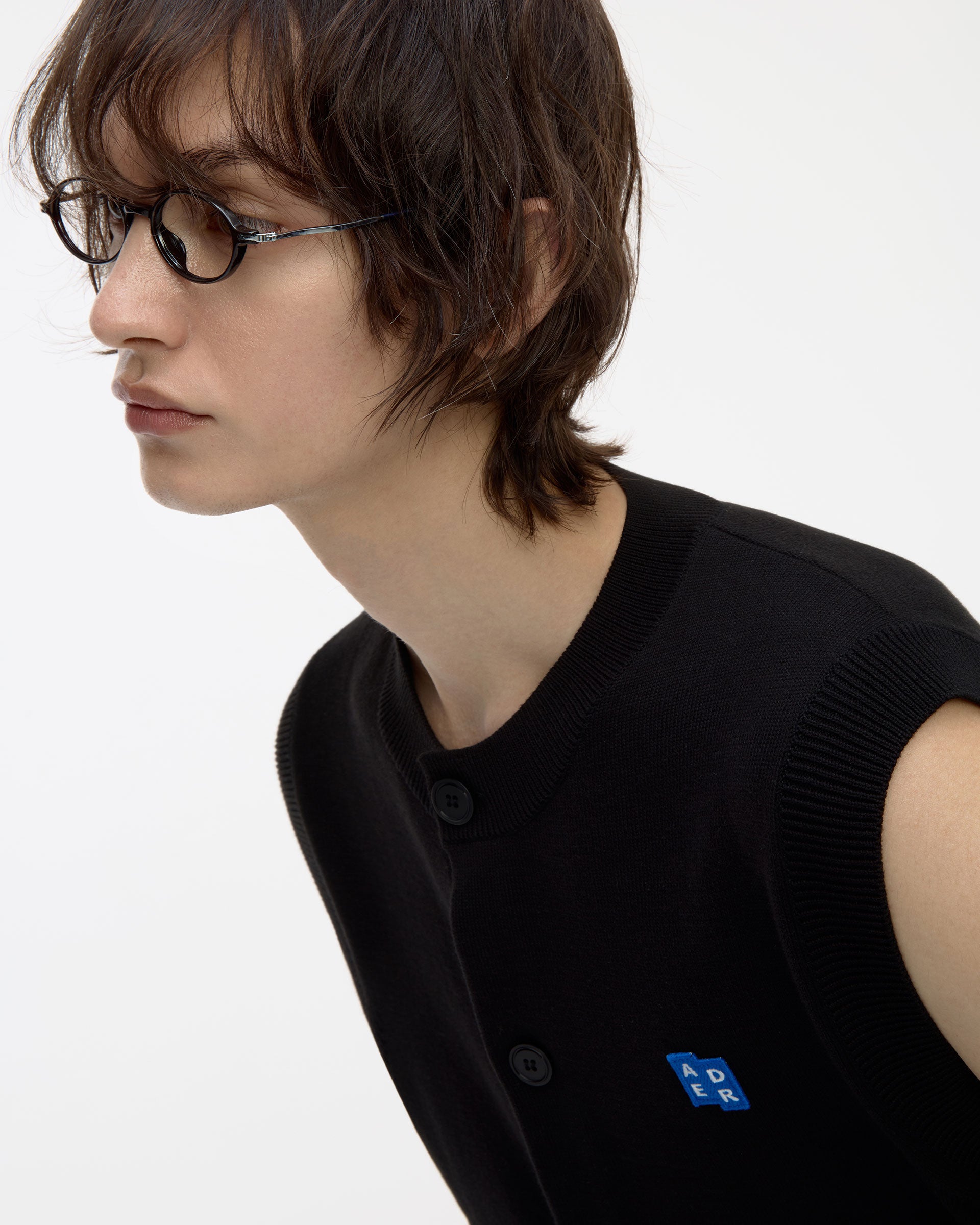 Ader Error - Sig; BL Tag knit vest 02 (Noir) product image 22 | TRAB K-Fashion Australia