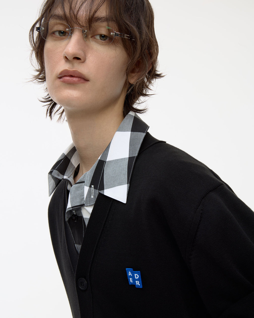 Ader Error - Sig; BL Tag half sleeve cardigan 01 (Noir) product image 16 | TRAB K-Fashion Australia
