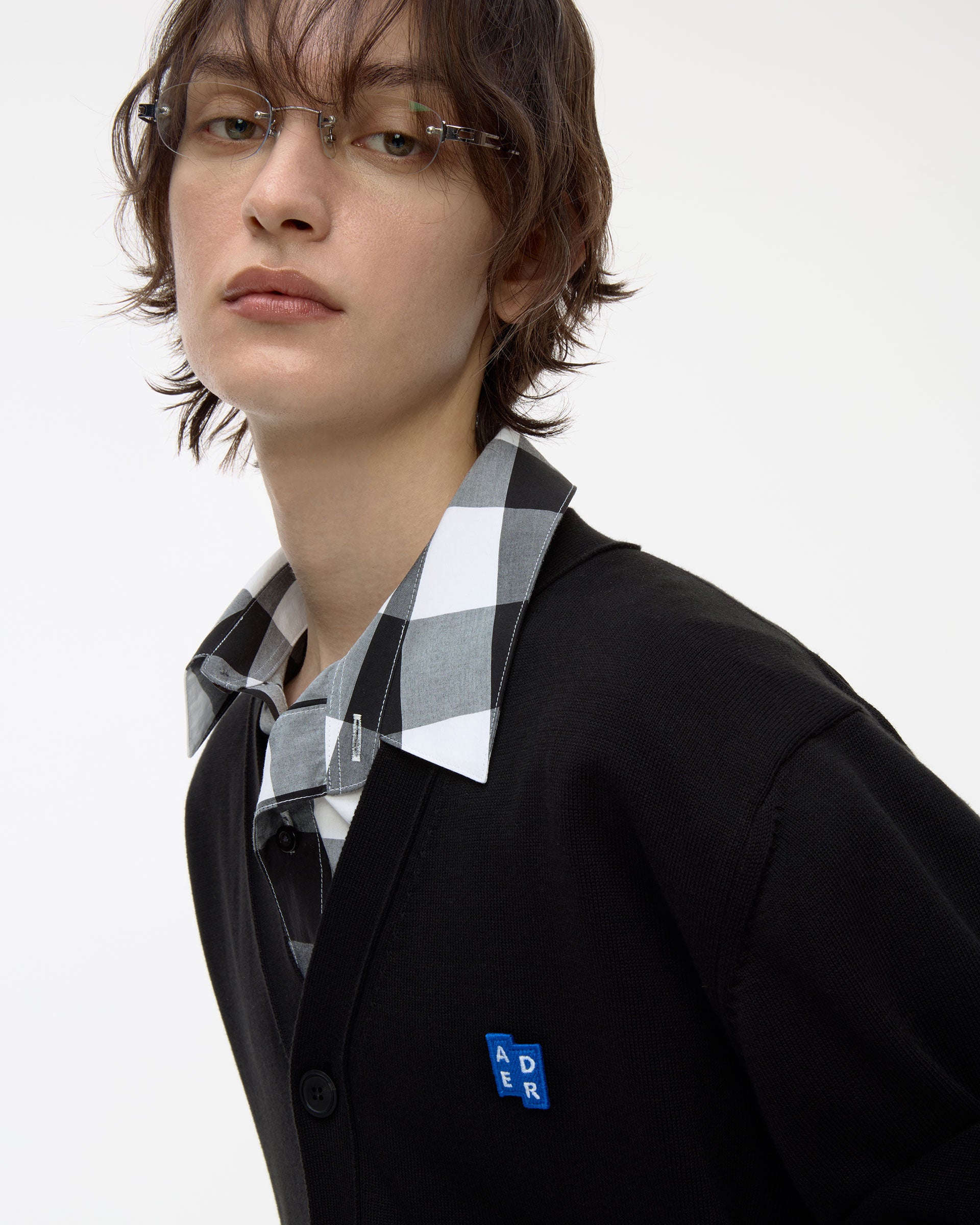 Ader Error - Sig; BL Tag half sleeve cardigan 01 (Noir) product image 16 | TRAB K-Fashion Australia