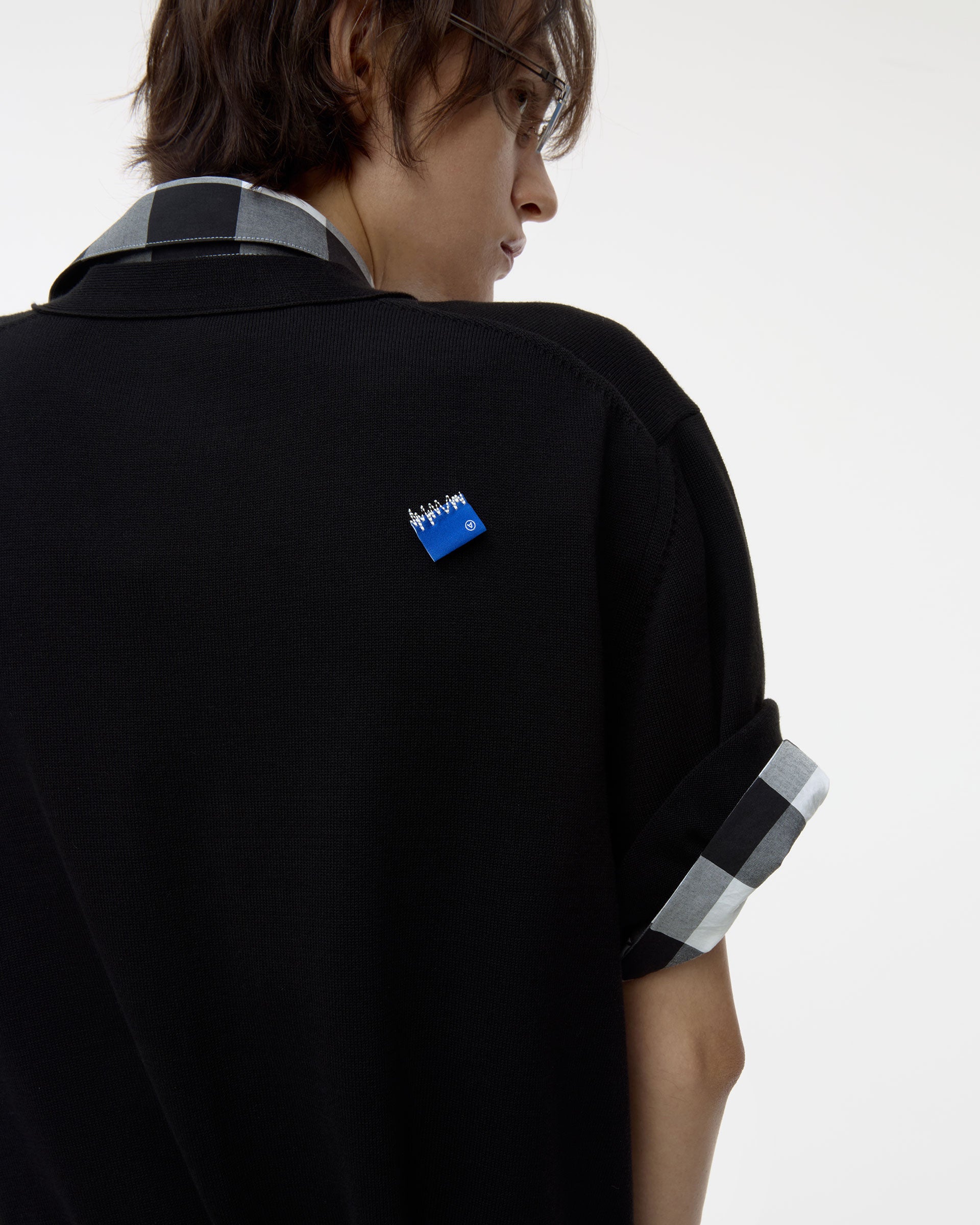 Ader Error - Sig; BL Tag half sleeve cardigan 01 (Noir) product image 17 | TRAB K-Fashion Australia