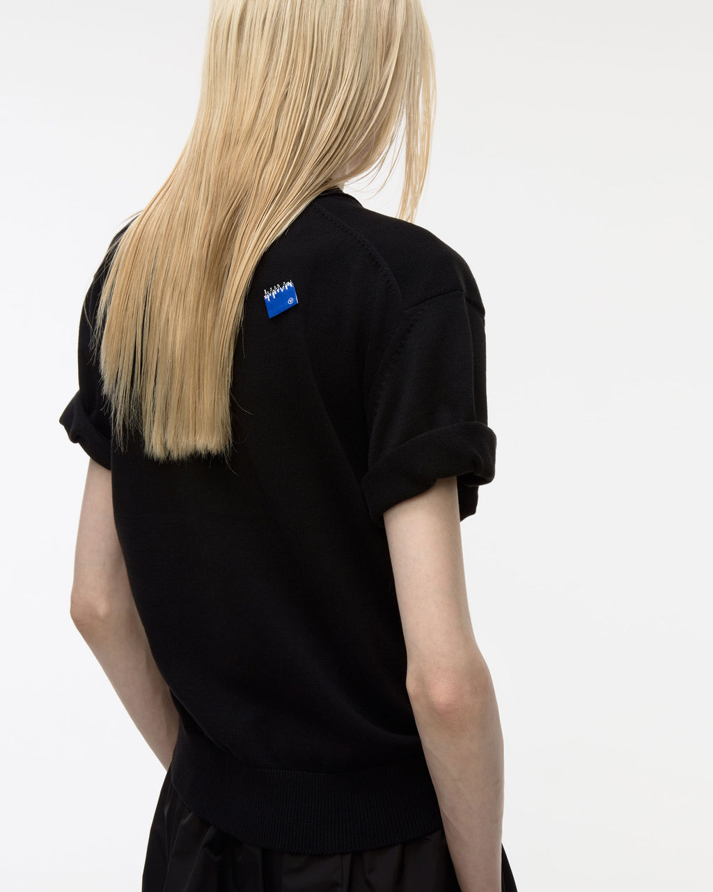 Ader Error - Sig; BL Tag half sleeve cardigan 01 (Noir) product image 8 | TRAB K-Fashion Australia