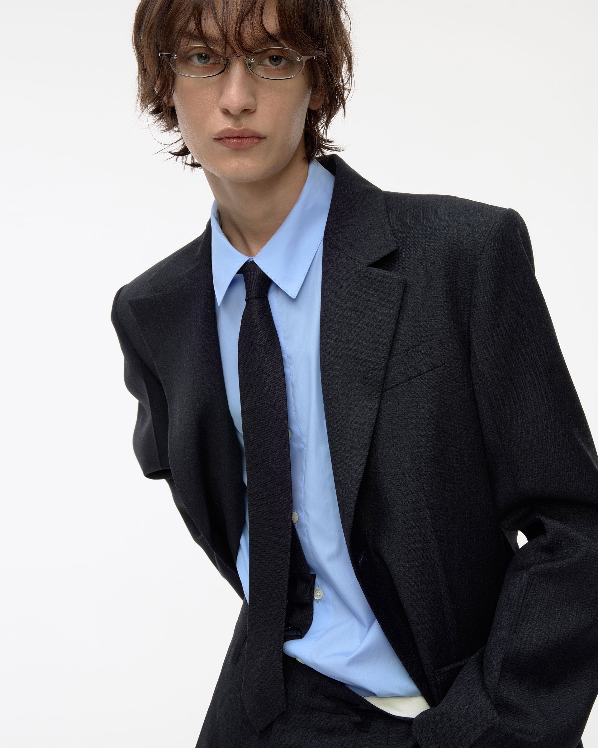 Ader Error - Sig; BL Tag shirt 01 (Sky blue) product image 12 | TRAB K-Fashion Australia