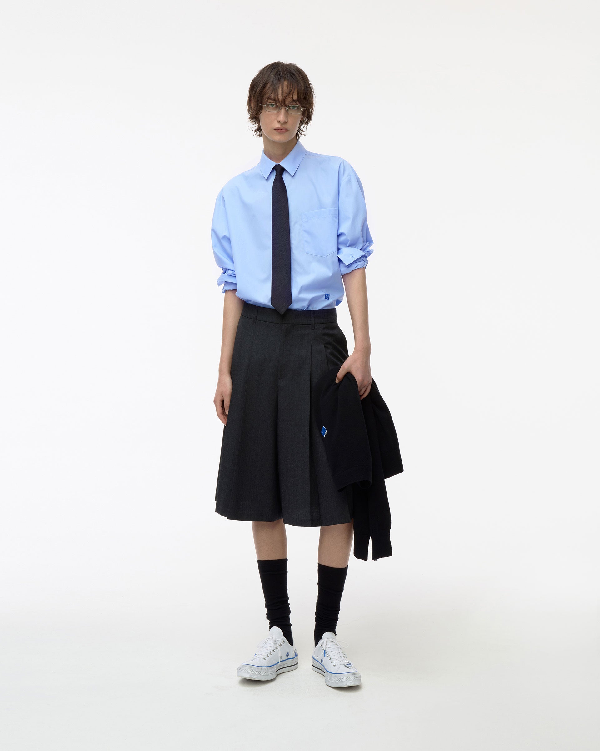 Ader Error - Sig; BL Tag shirt 01 (Sky blue) product image 13 | TRAB K-Fashion Australia