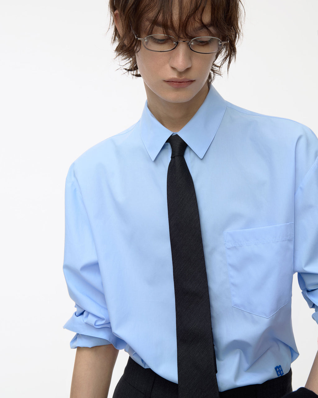 Ader Error - Sig; BL Tag shirt 01 (Sky blue) product image 16 | TRAB K-Fashion Australia