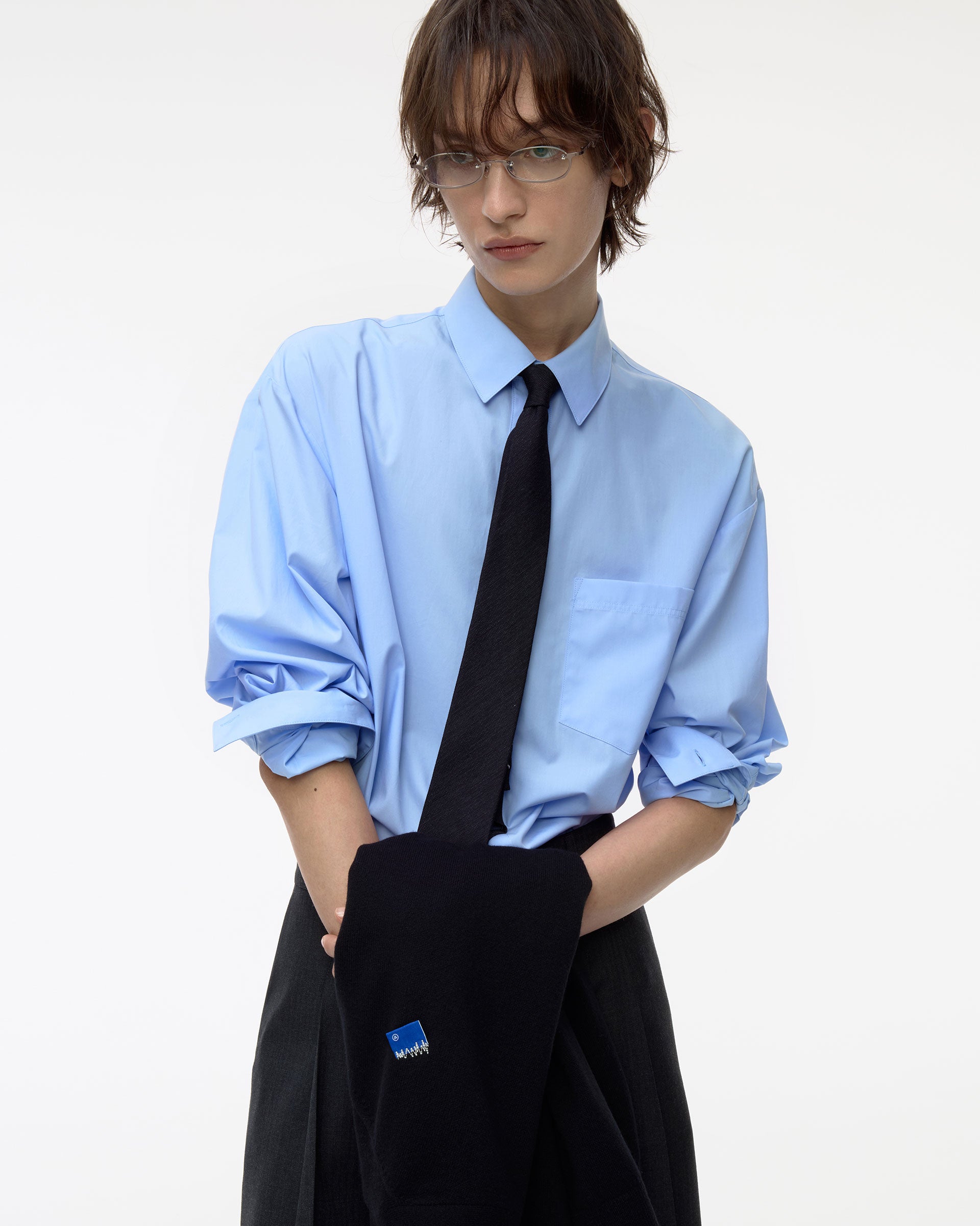 Ader Error - Sig; BL Tag shirt 01 (Sky blue) product image 17 | TRAB K-Fashion Australia