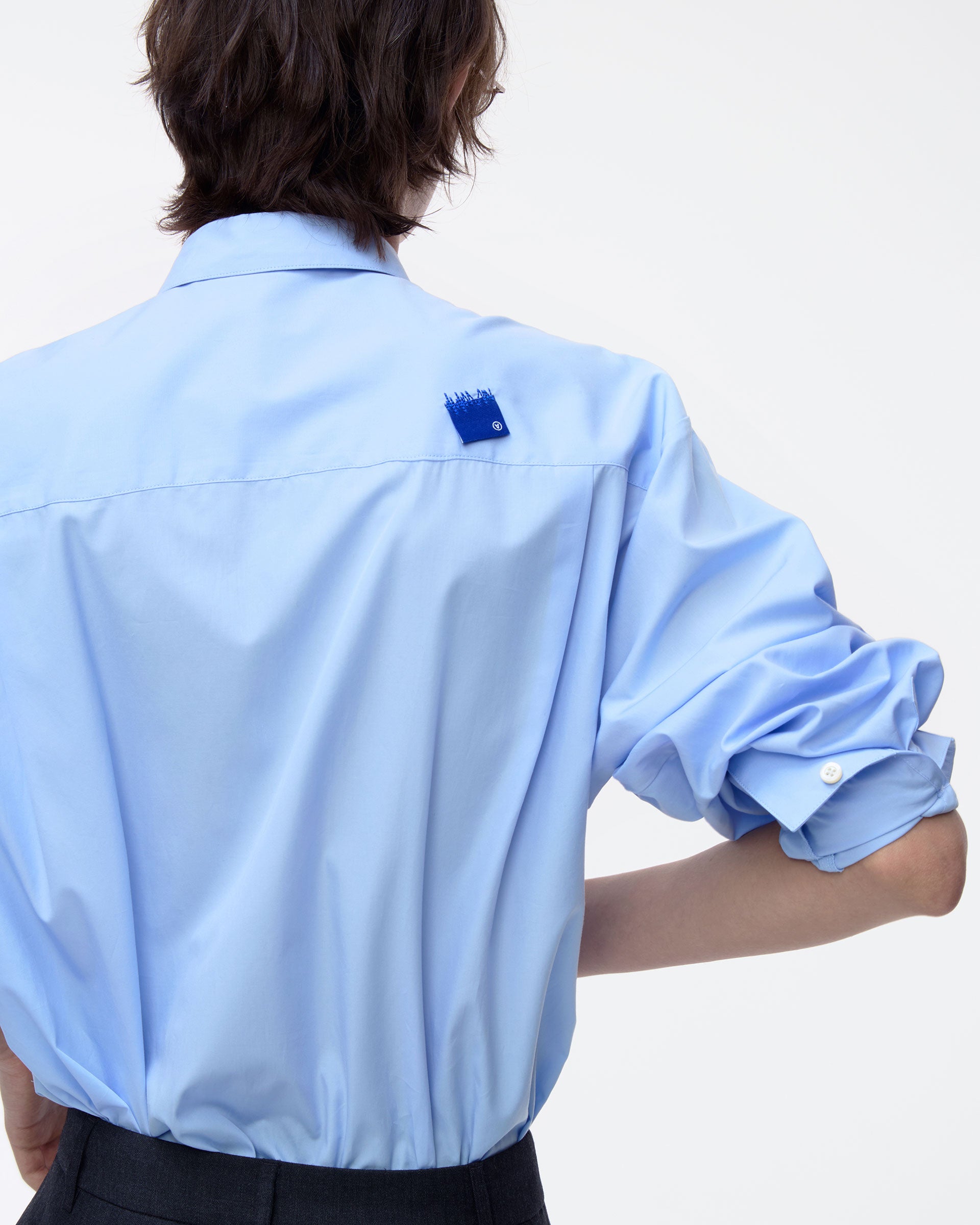 Ader Error - Sig; BL Tag shirt 01 (Sky blue) product image 18 | TRAB K-Fashion Australia