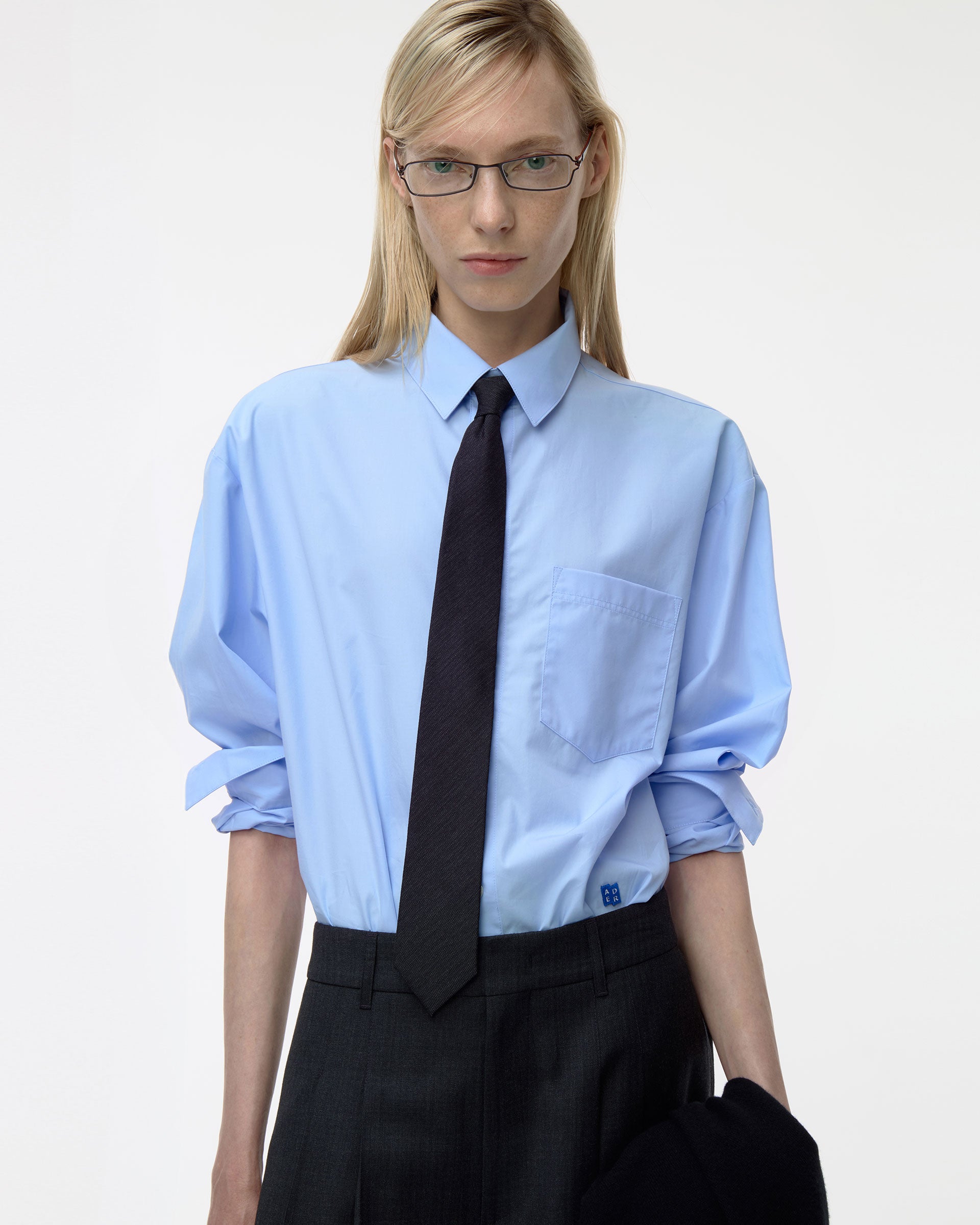 Ader Error - Sig; BL Tag shirt 01 (Sky blue) product image 5 | TRAB K-Fashion Australia