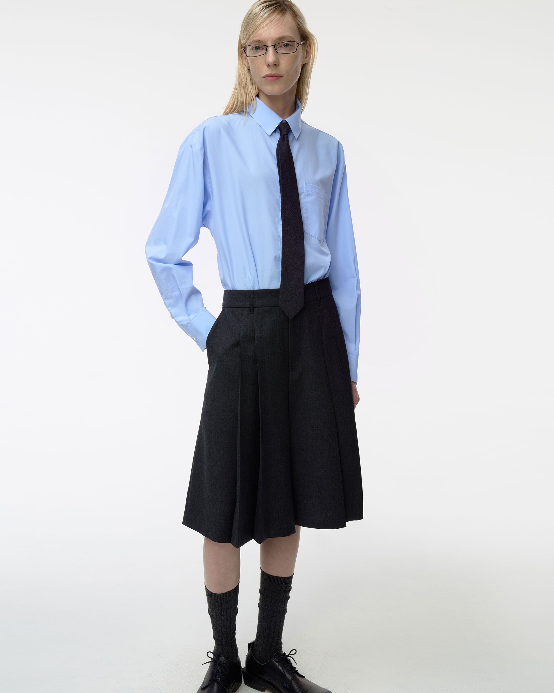 Ader Error - Sig; BL Tag shirt 01 (Sky blue) product image 6 | TRAB K-Fashion Australia