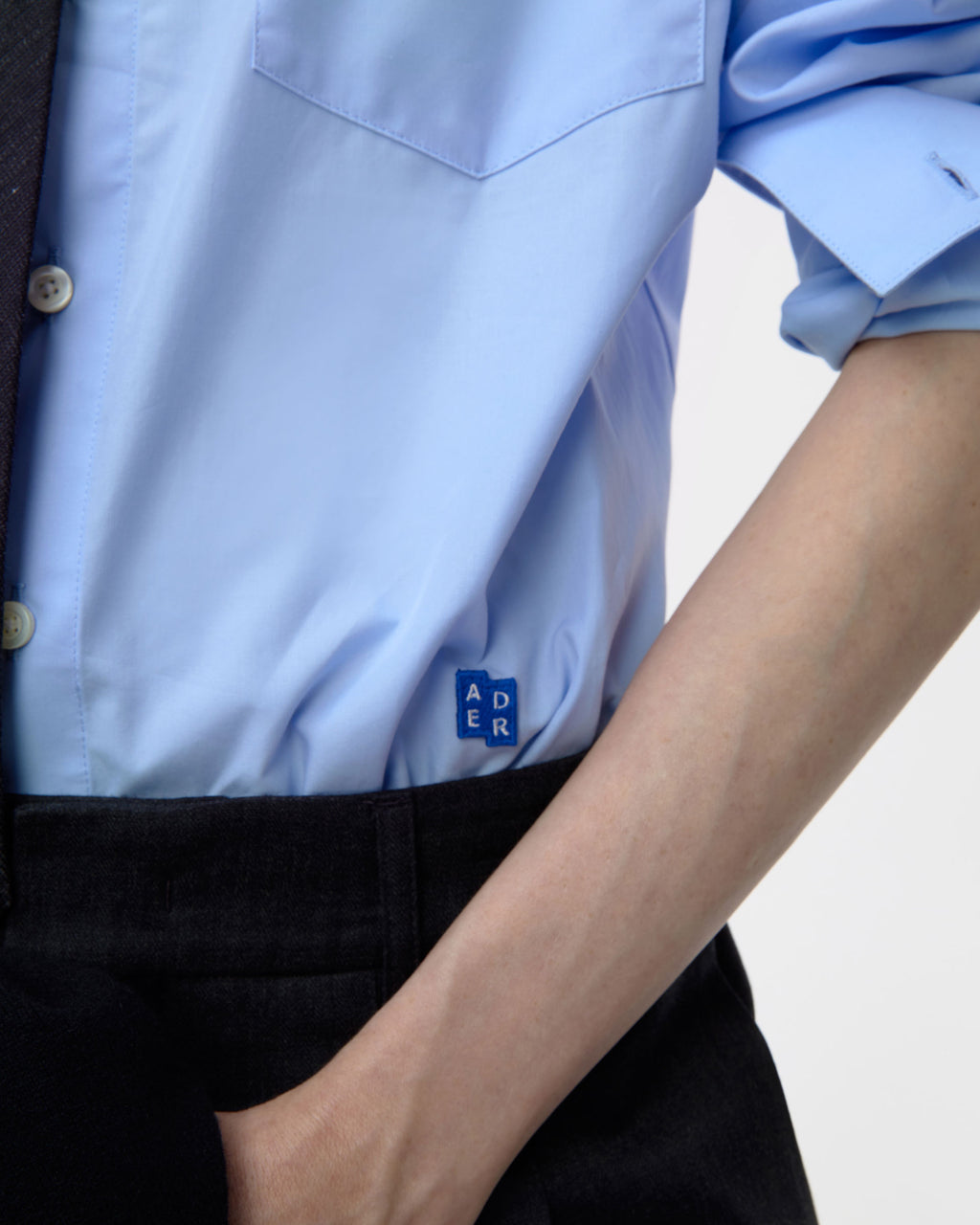 Ader Error - Sig; BL Tag shirt 01 (Sky blue) product image 7 | TRAB K-Fashion Australia