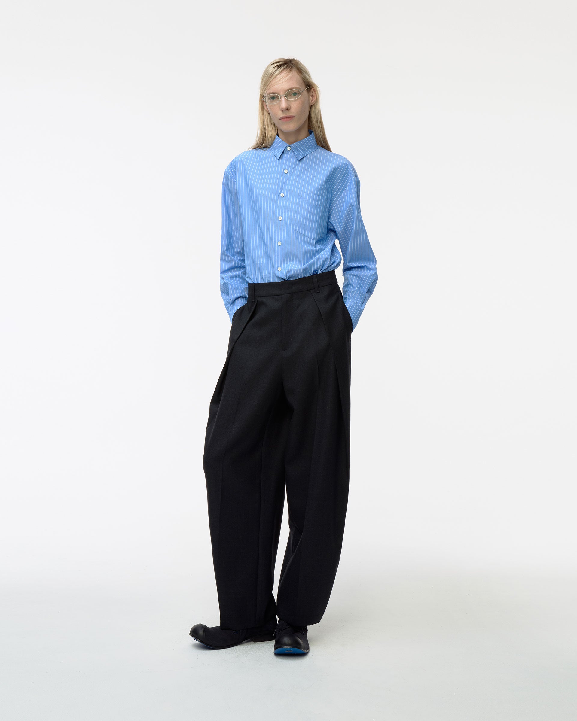 Ader Error - Sig; BL Tag shirt 01 (Stripe) product image 1 | TRAB K-Fashion Australia