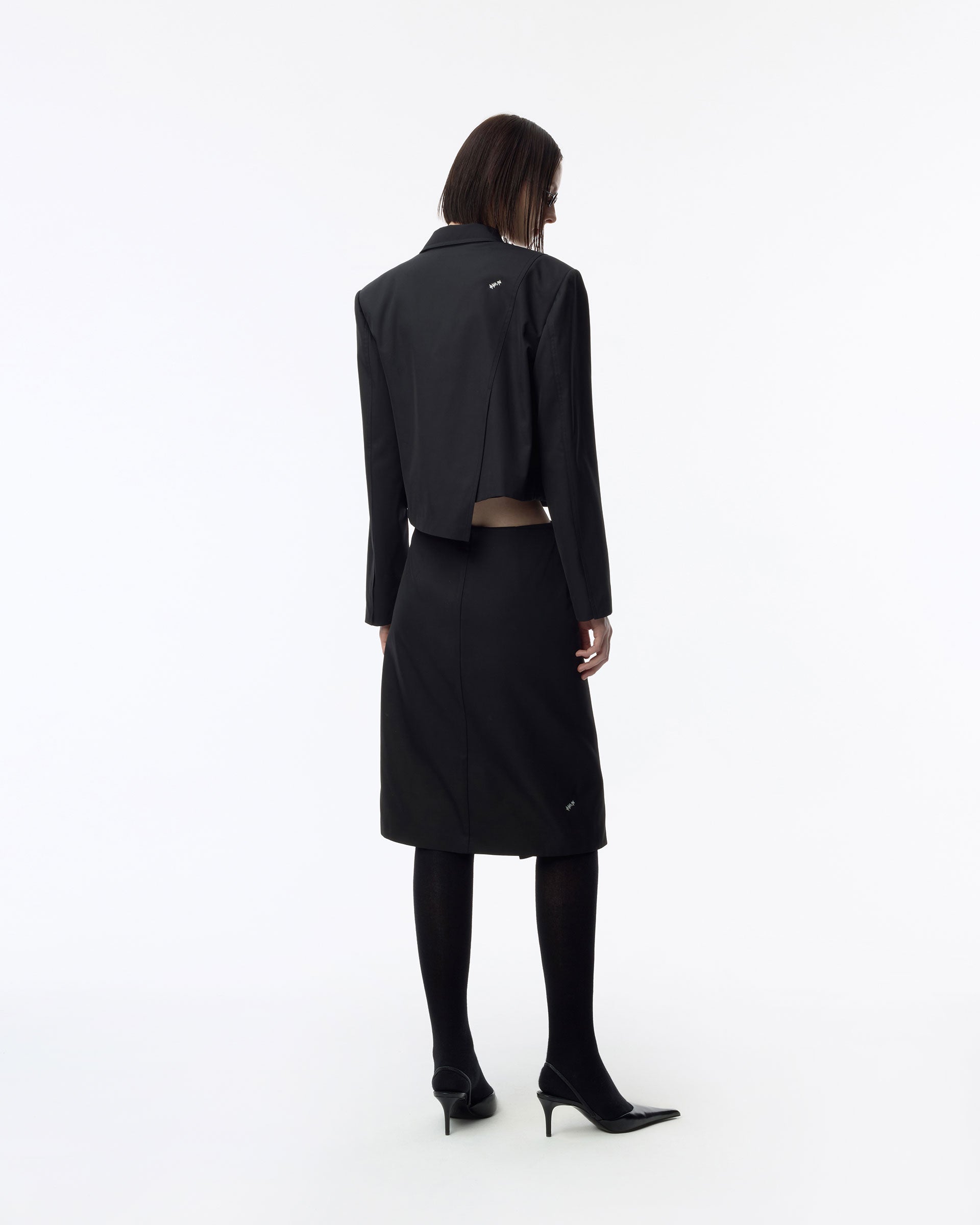Ader Error - Sig; BK Tag skirt 01 (Noir) product image 2 | TRAB K-Fashion Australia
