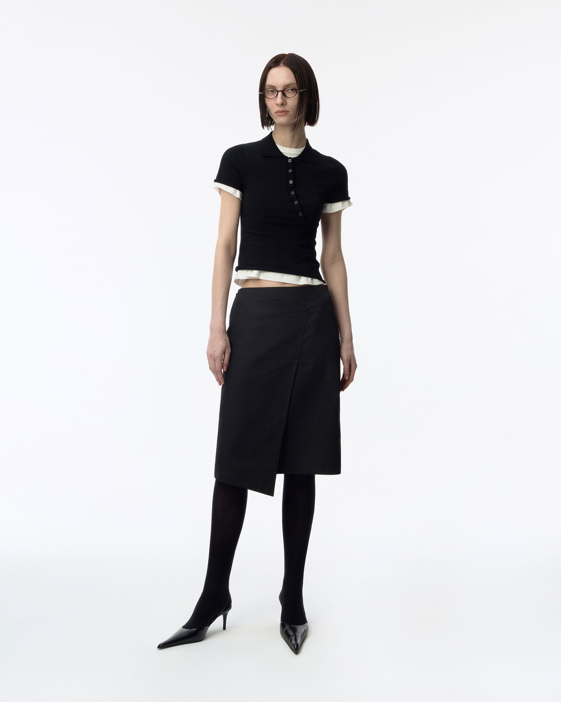 Ader Error - Sig; BK Tag skirt 01 (Noir) product image 3 | TRAB K-Fashion Australia