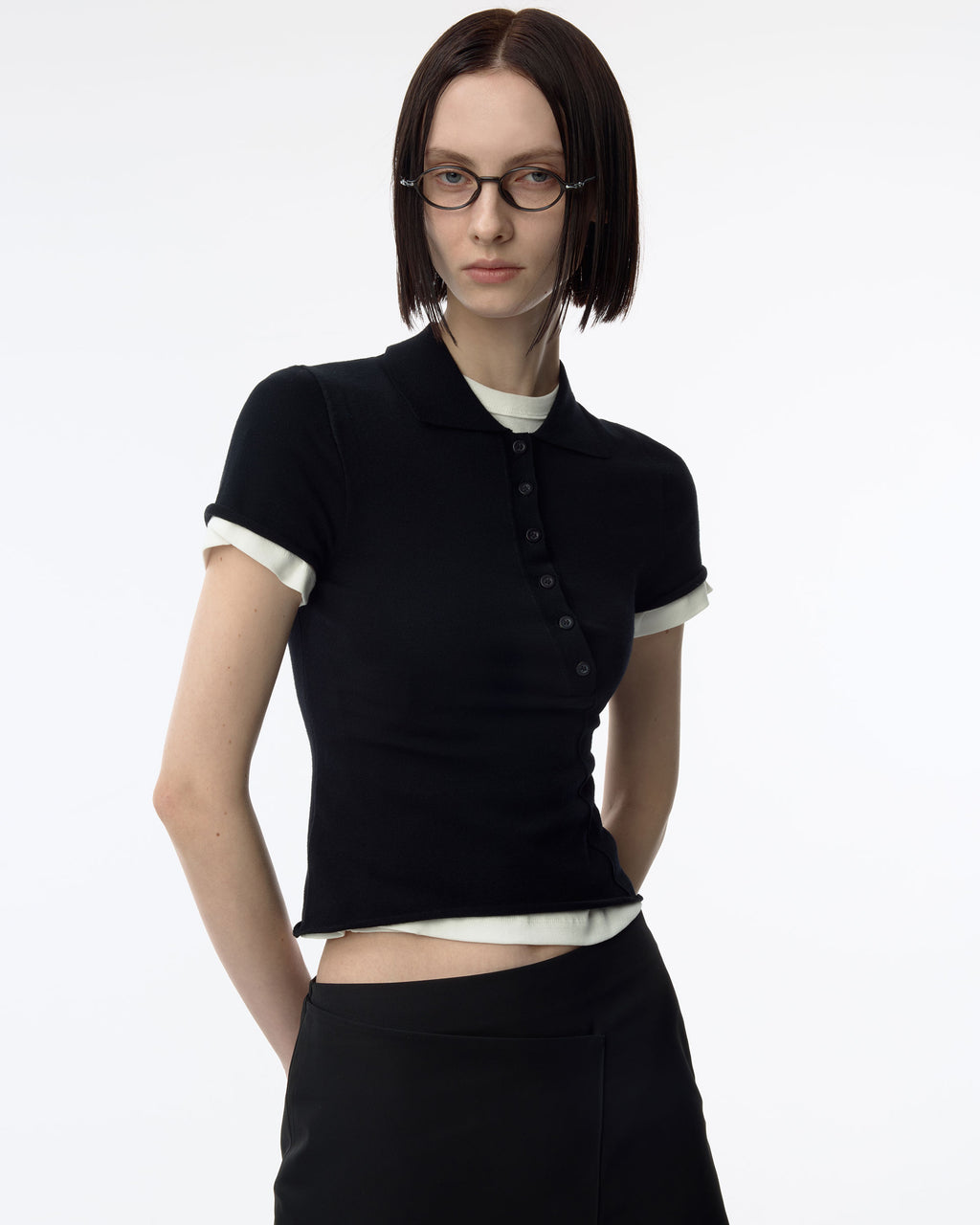 Ader Error - Sig; BK Tag skirt 01 (Noir) product image 7 | TRAB K-Fashion Australia