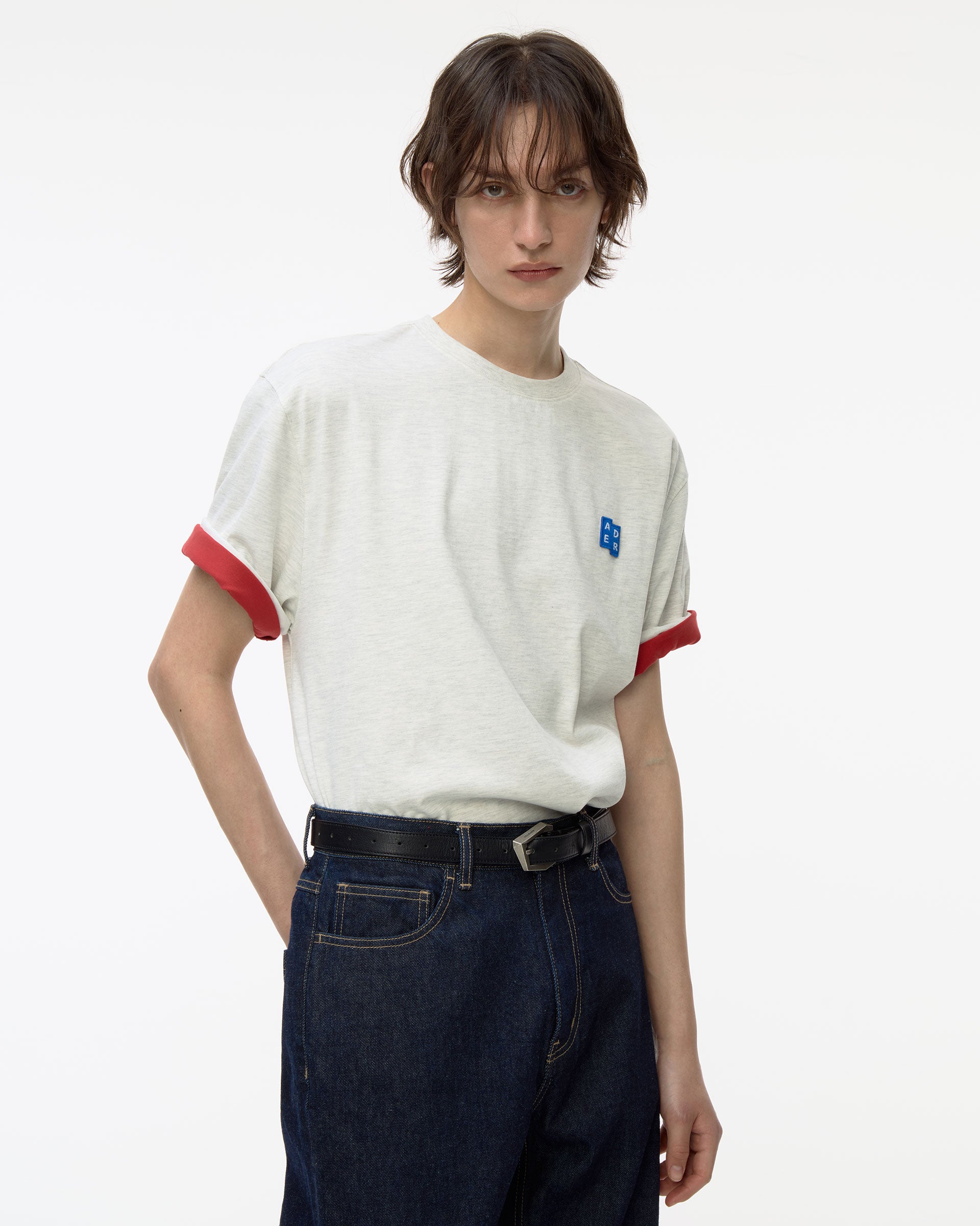 Ader Error - Sig; BL Tag t-shirt 01 (Oatmeal) product image 12 | TRAB K-Fashion Australia