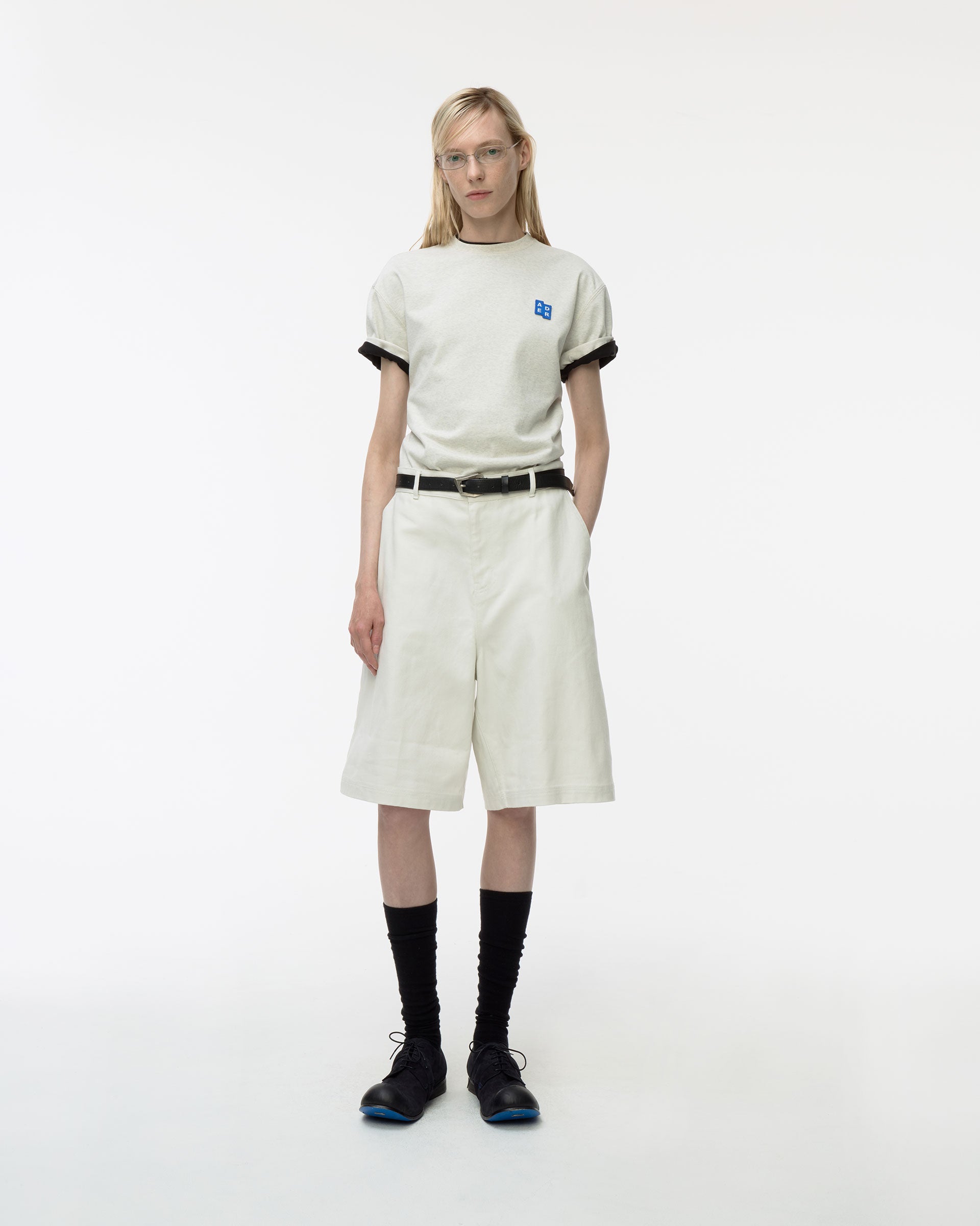 Ader Error - Sig; BL Tag t-shirt 01 (Oatmeal) product image 1 | TRAB K-Fashion Australia
