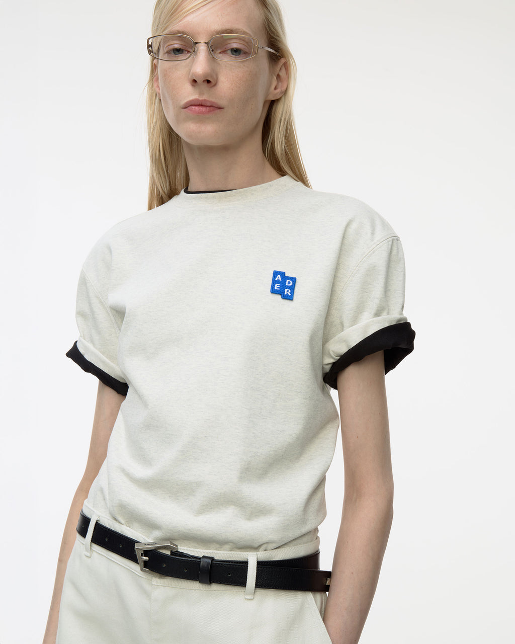 Ader Error - Sig; BL Tag t-shirt 01 (Oatmeal) product image 3 | TRAB K-Fashion Australia