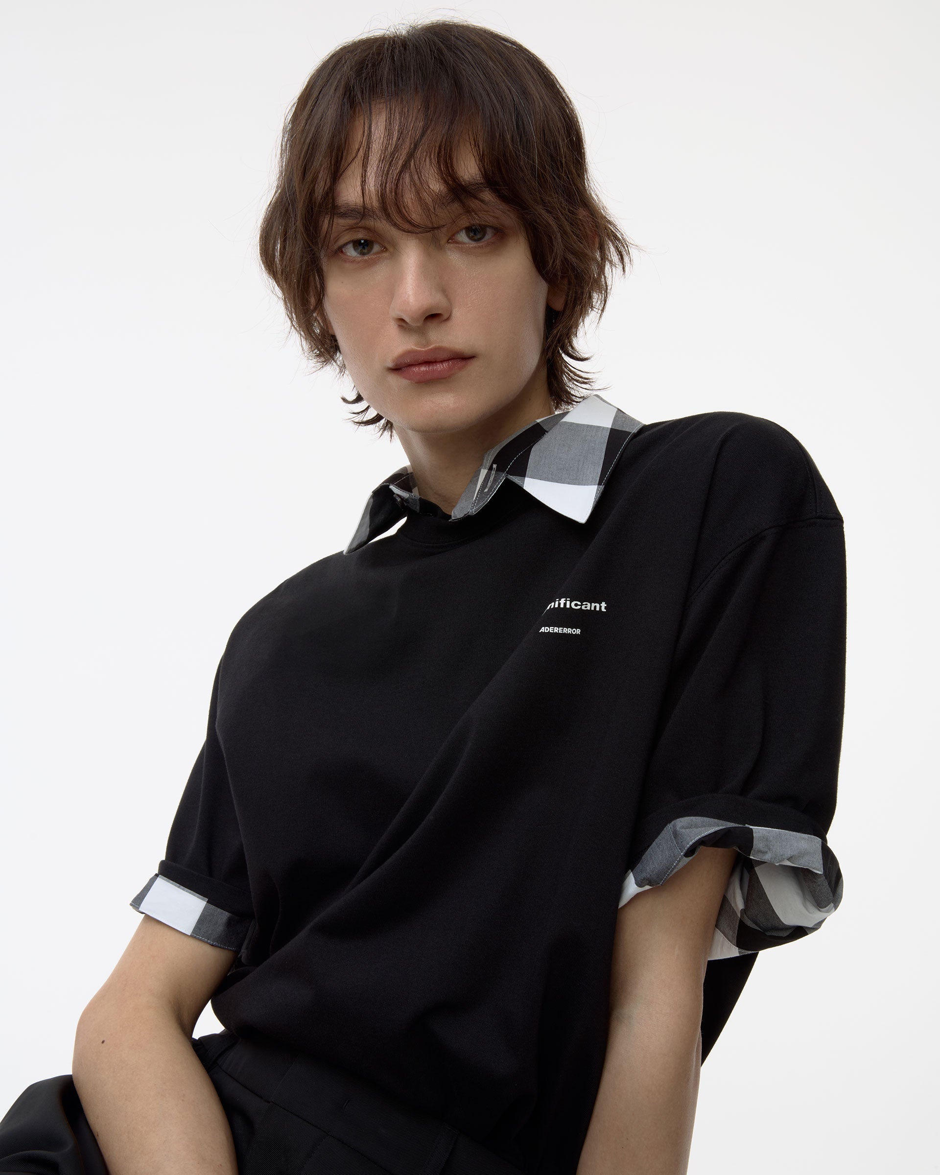 Ader Error - Sig; BL Tag T-shirt 08 (Noir) product image 11 | TRAB K-Fashion Australia