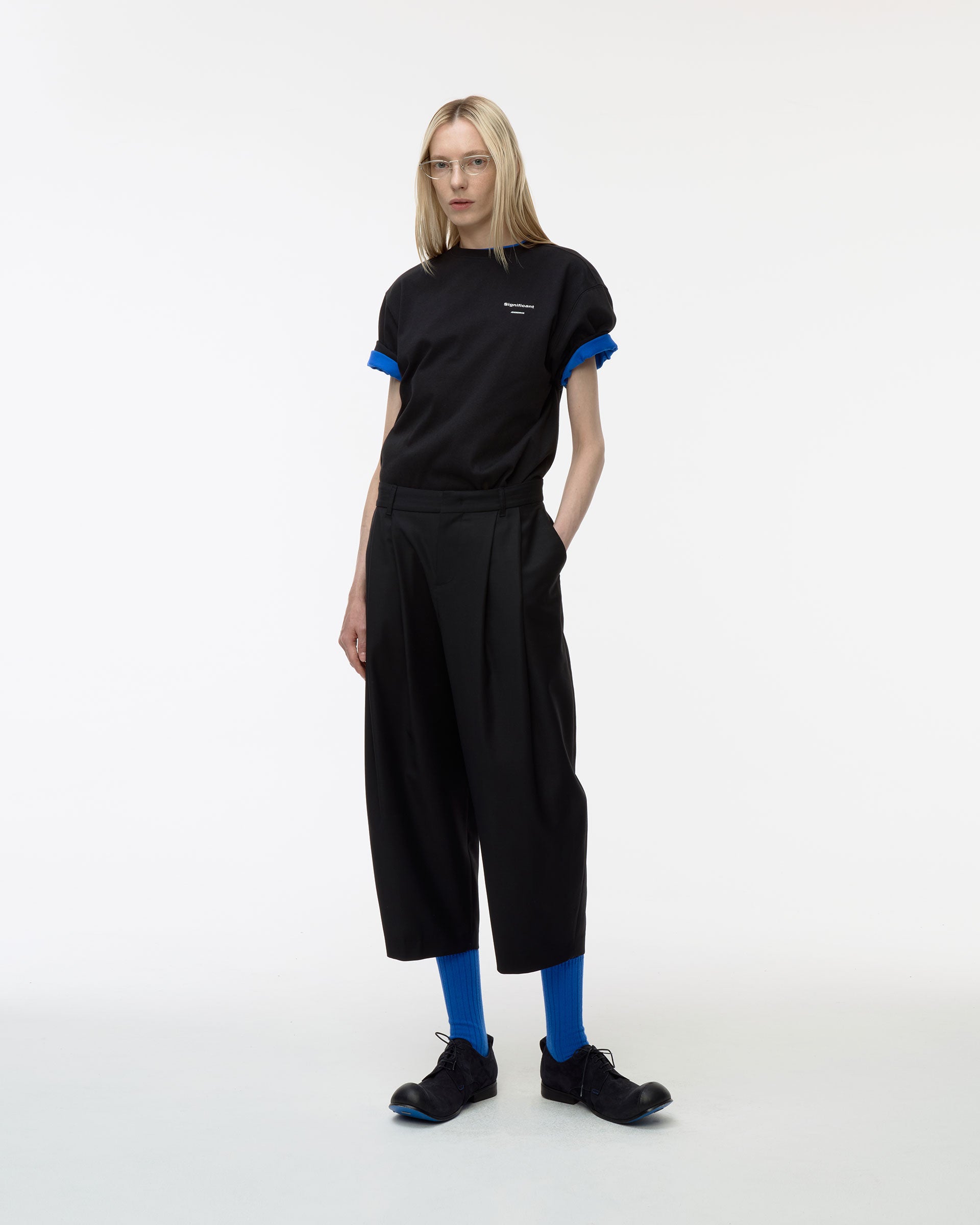 Ader Error - Sig; BL Tag T-shirt 08 (Noir) product image 1 | TRAB K-Fashion Australia