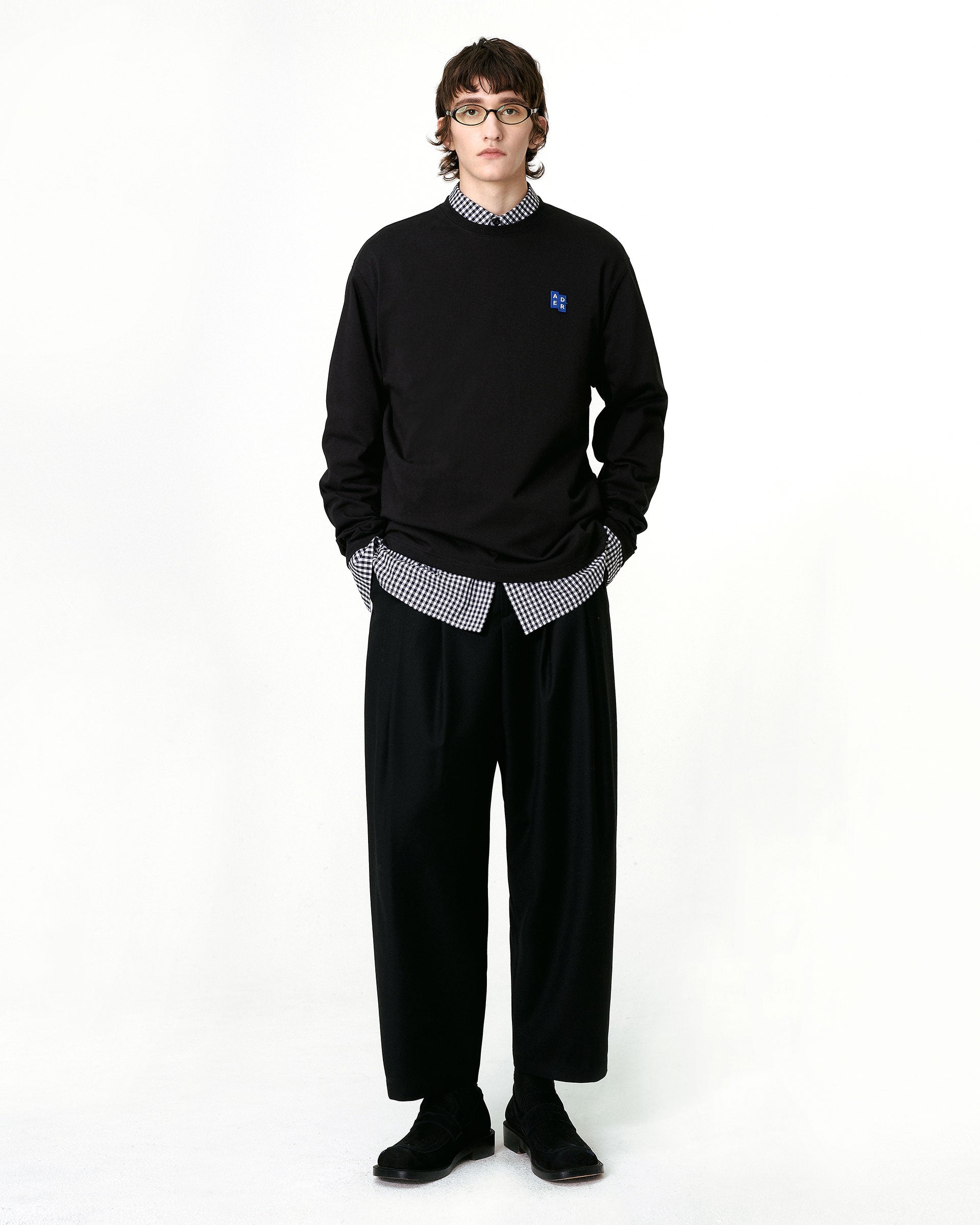 Ader Error - Sig; BL Tag LS t-shirt 01 (Noir) product image 8 | TRAB K-Fashion Australia