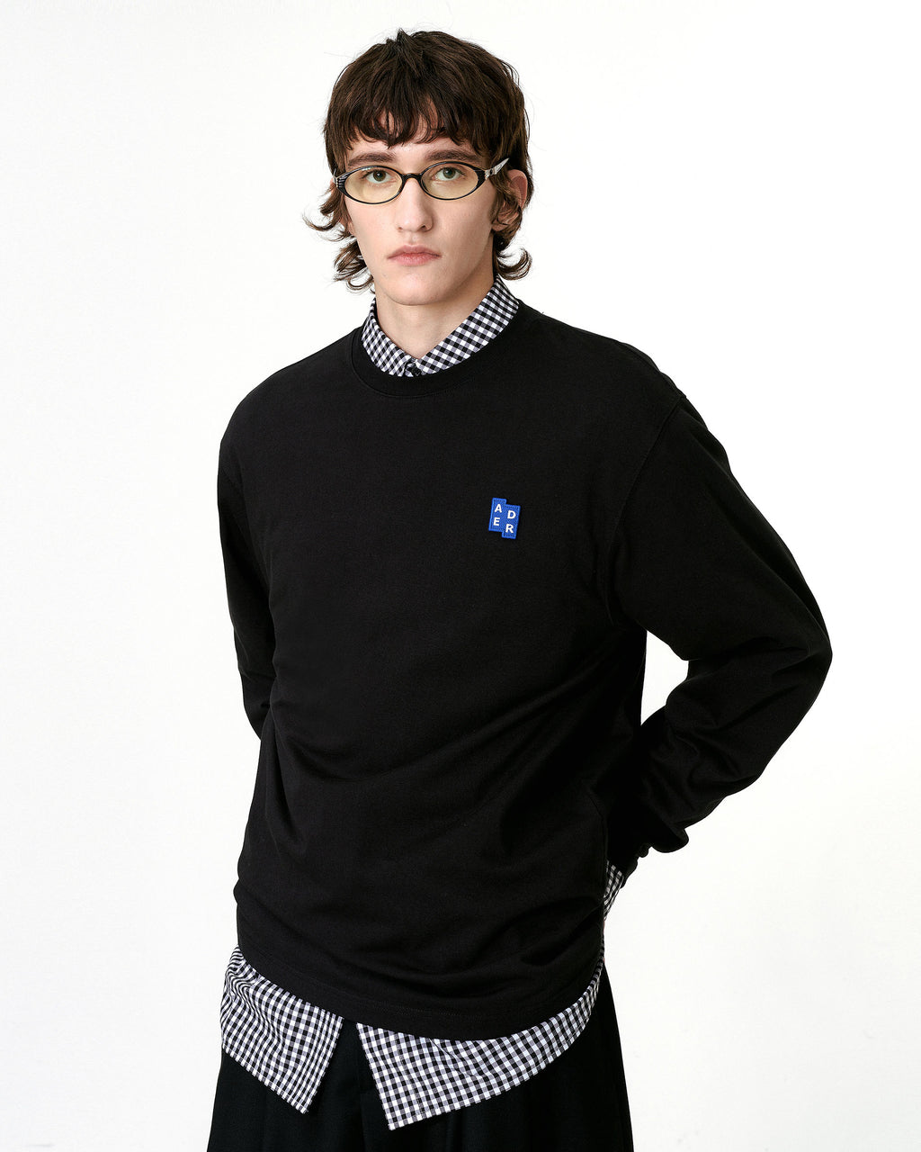 Ader Error - Sig; BL Tag LS t-shirt 01 (Noir) product image 9 | TRAB K-Fashion Australia