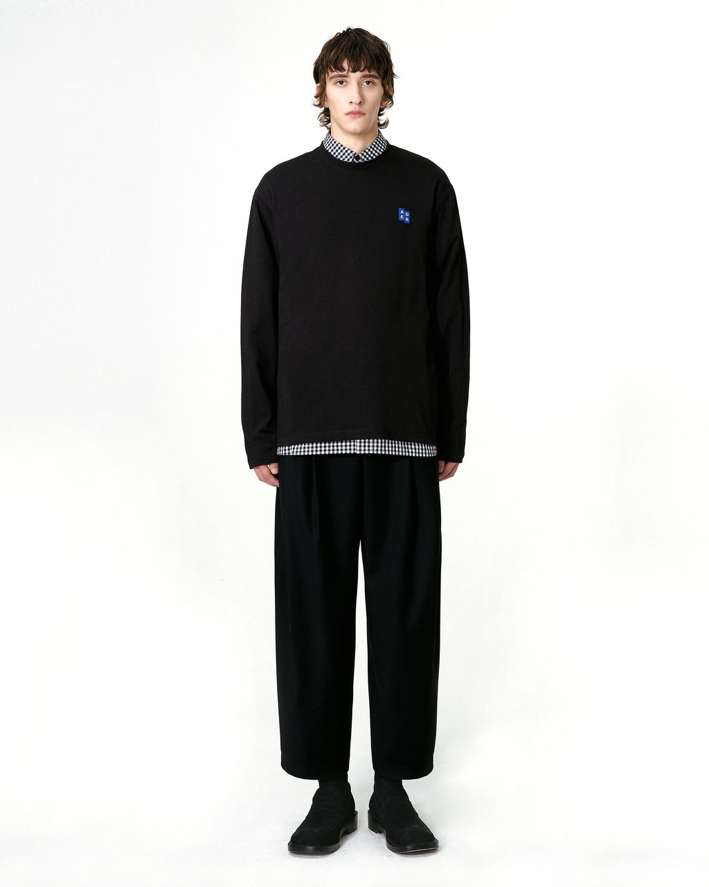 Ader Error - Sig; BL Tag LS t-shirt 01 (Noir) product image 10 | TRAB K-Fashion Australia