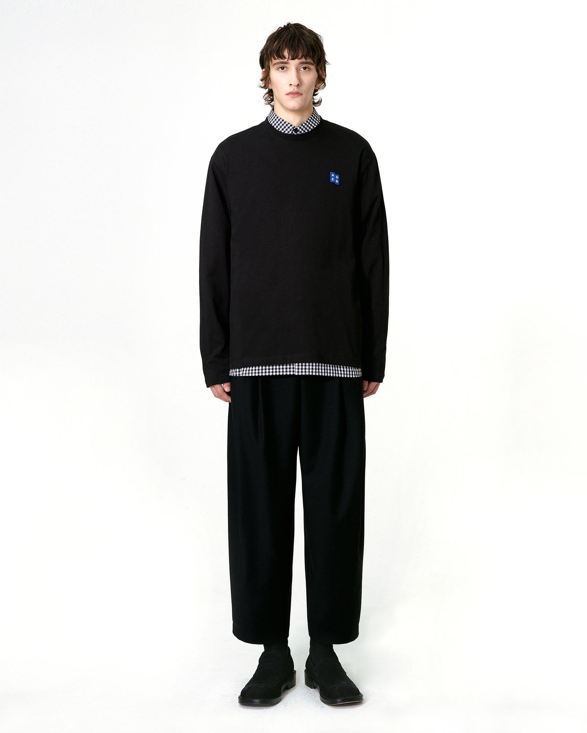 Ader Error - Sig; BL Tag LS t-shirt 01 (Noir) product image 3 | TRAB K-Fashion Australia