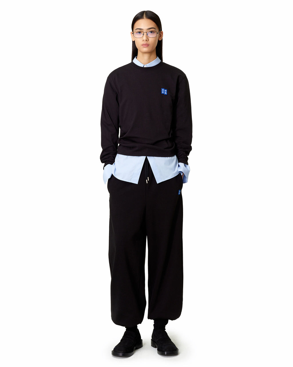 Ader Error - Sig; BL Tag LS t-shirt 01 (Noir) product image 1 | TRAB K-Fashion Australia
